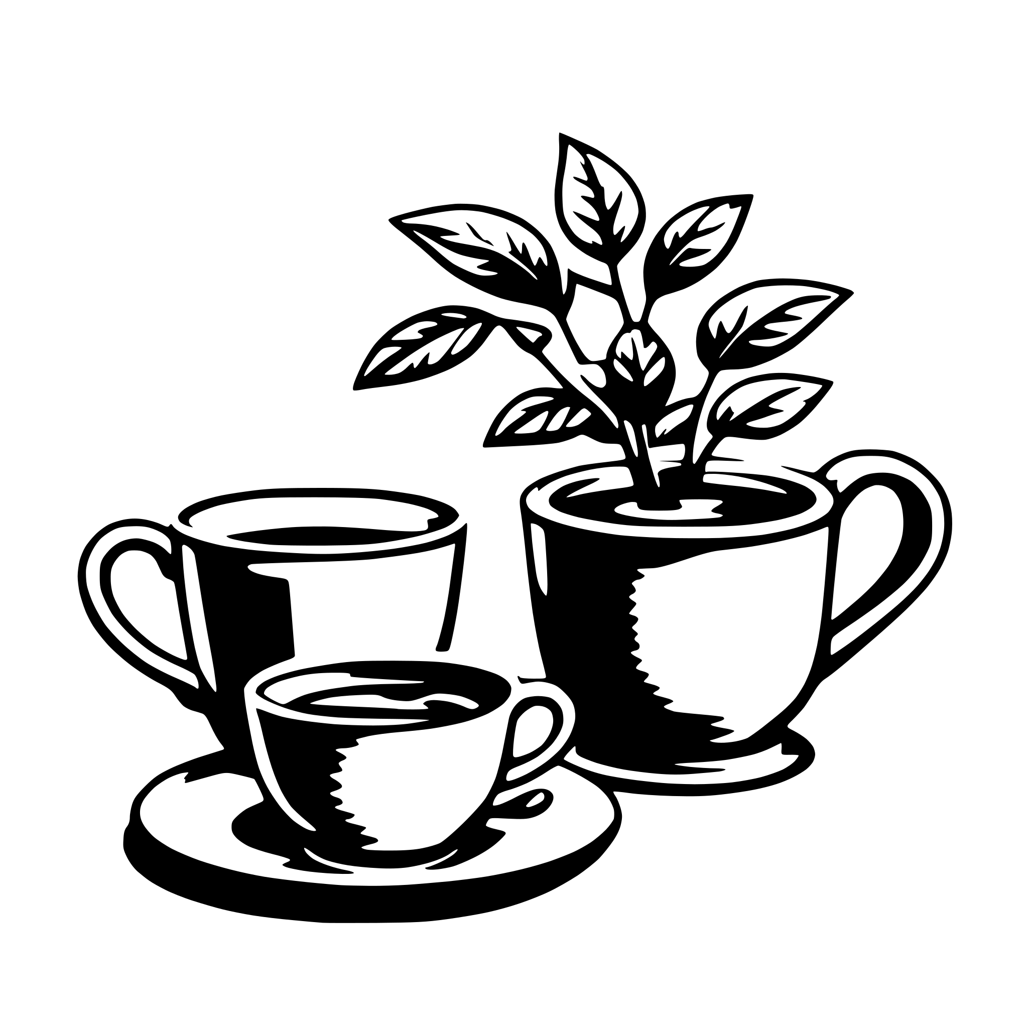 AI-generated SVG of a tea
