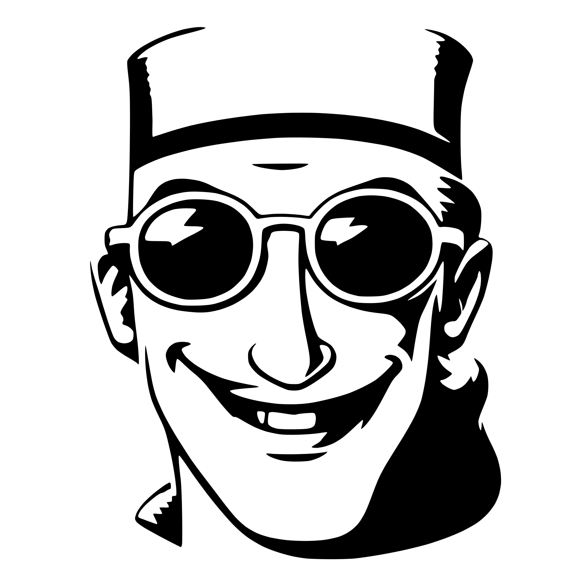 AI-generated SVG of a disney genie wearing sunglasses