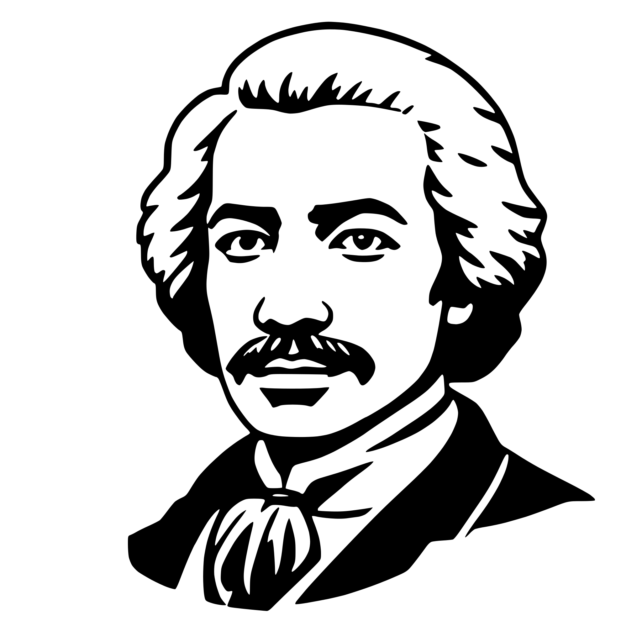 AI-generated SVG of a frederick douglass