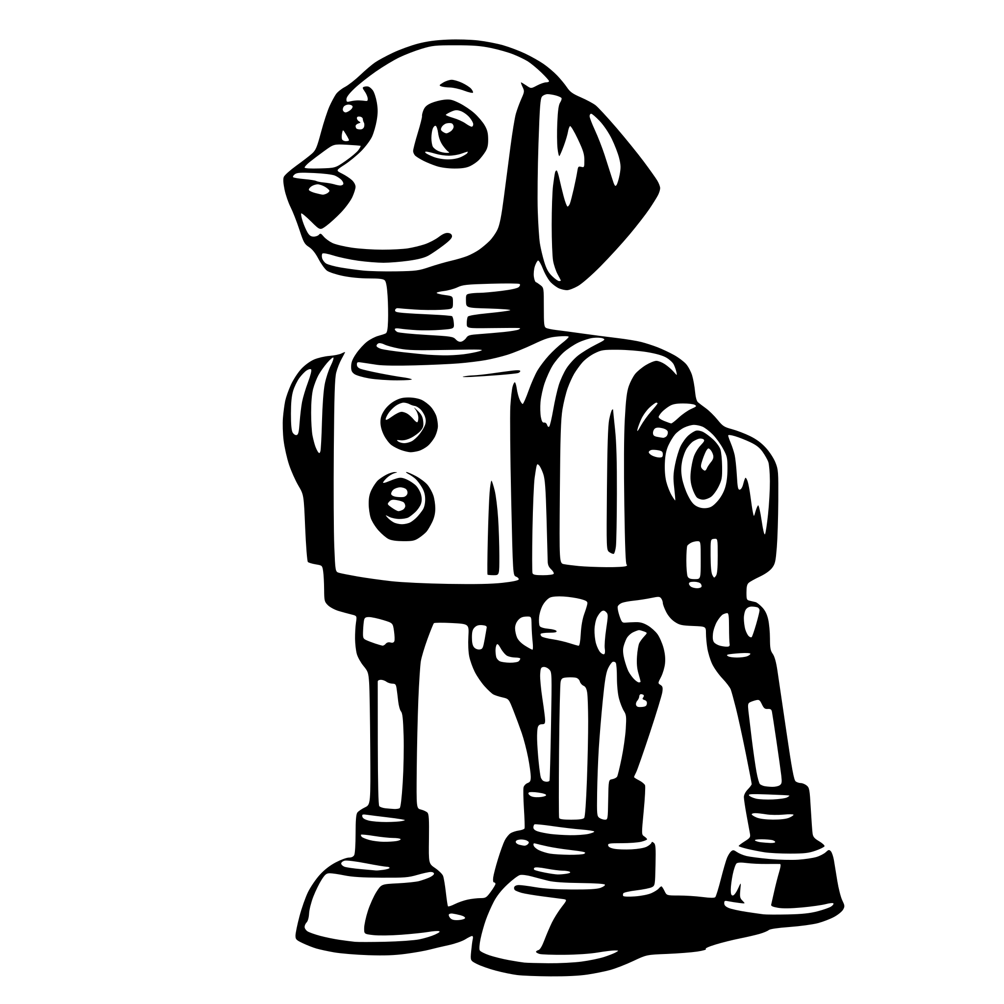 AI-generated SVG of 'robot dog'