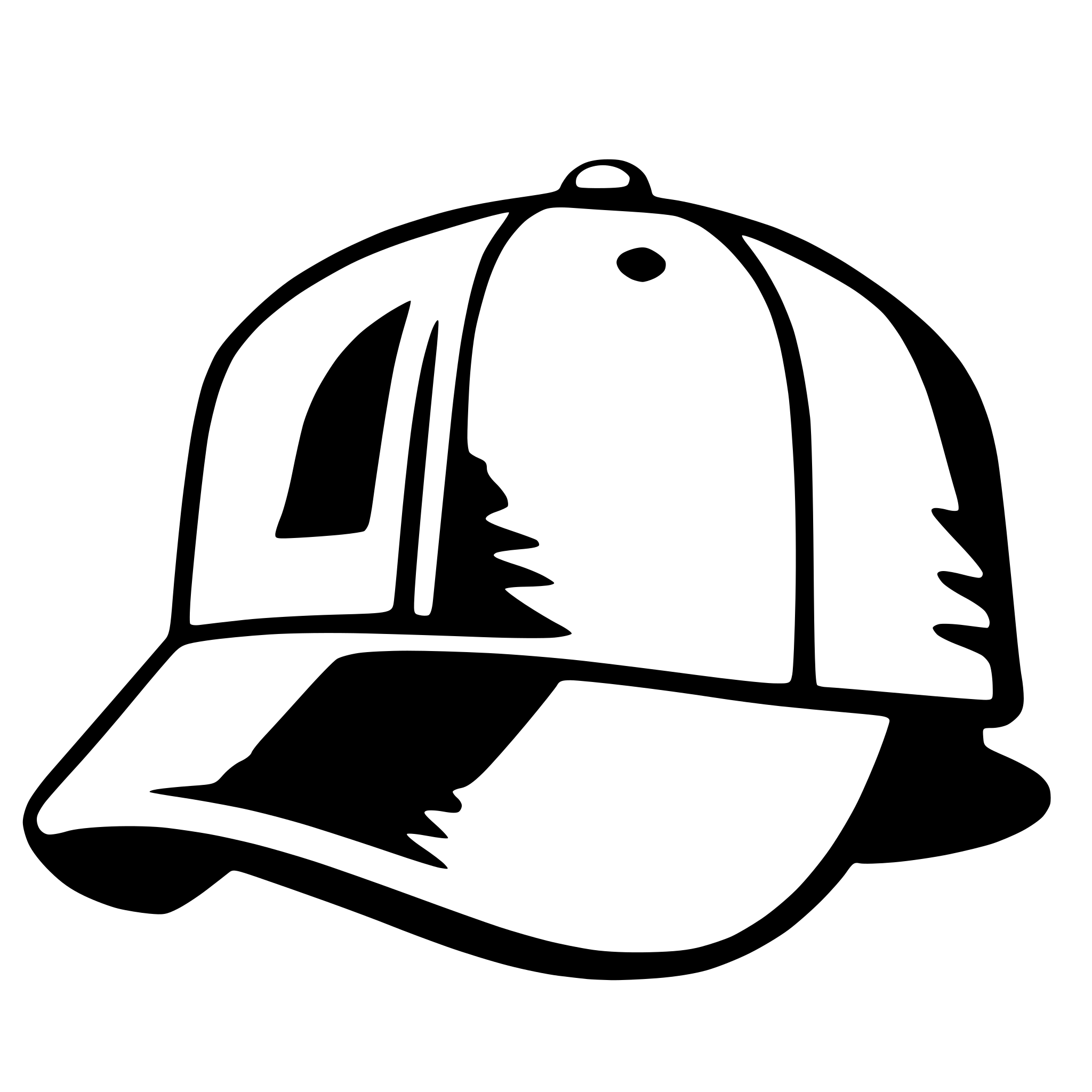 AI-generated SVG of a baseball hat