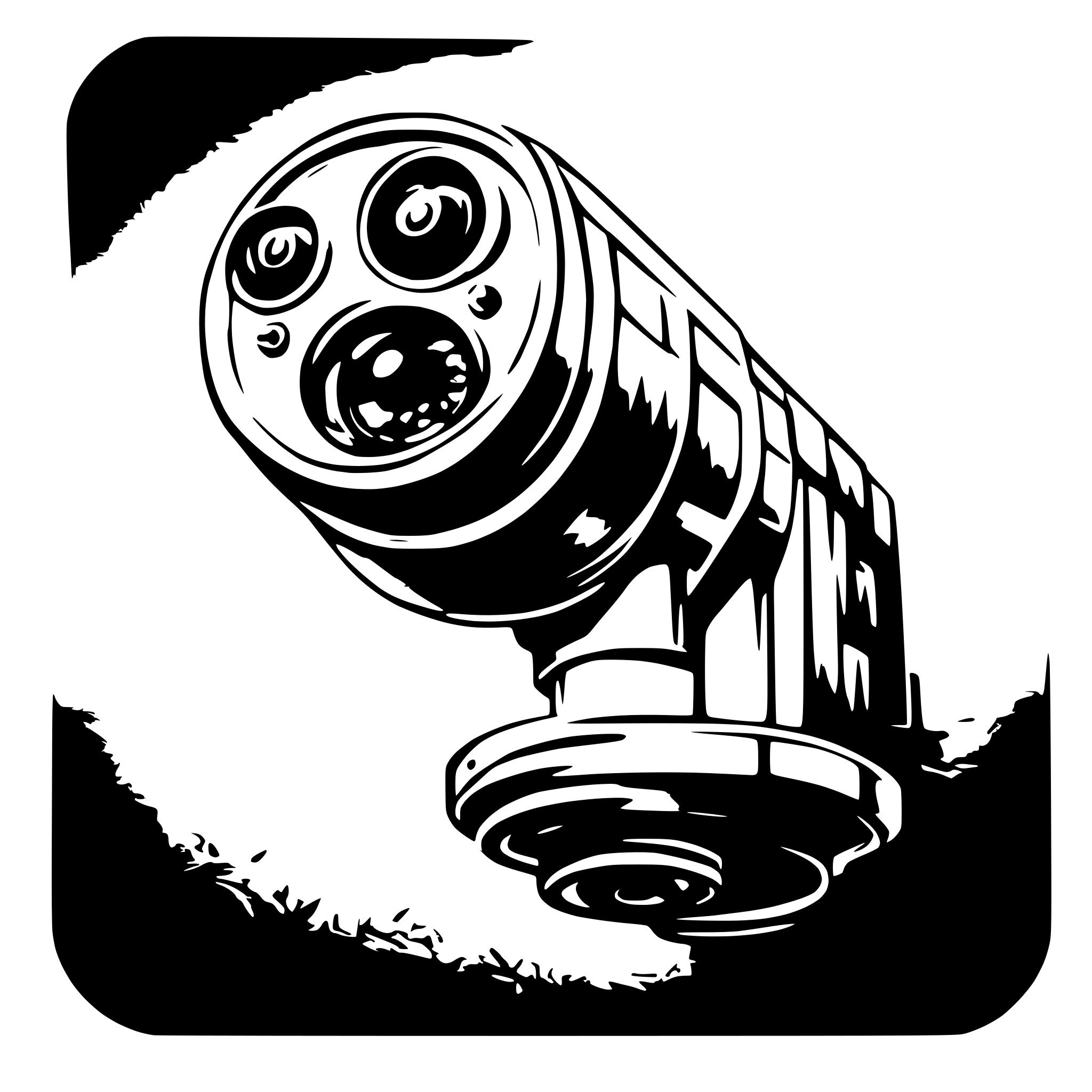 AI-generated SVG of a video surveillance camera