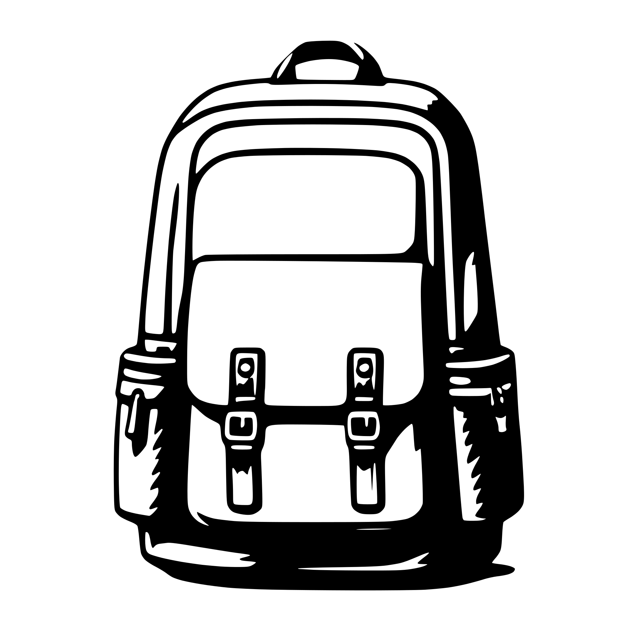 AI-generated SVG of 'backpack'