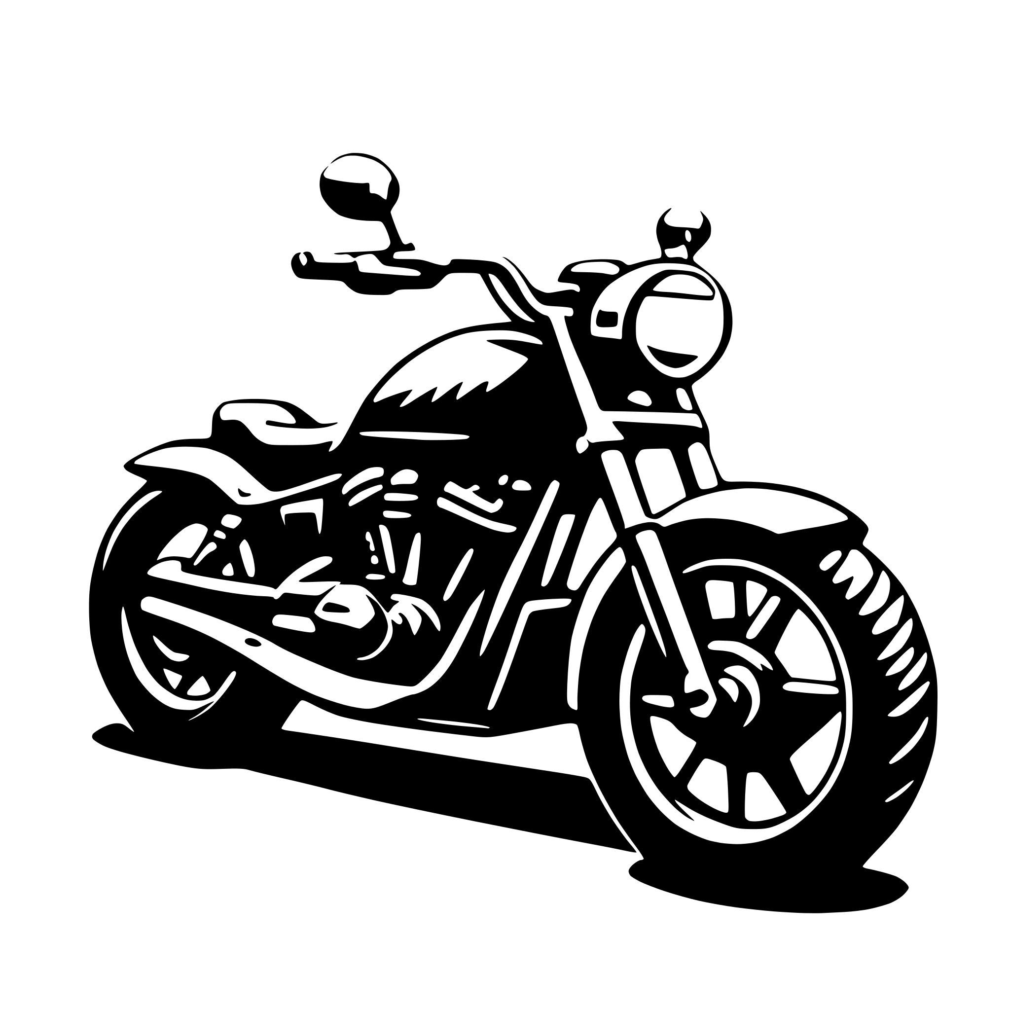 AI-generated SVG of 'motorcyle'