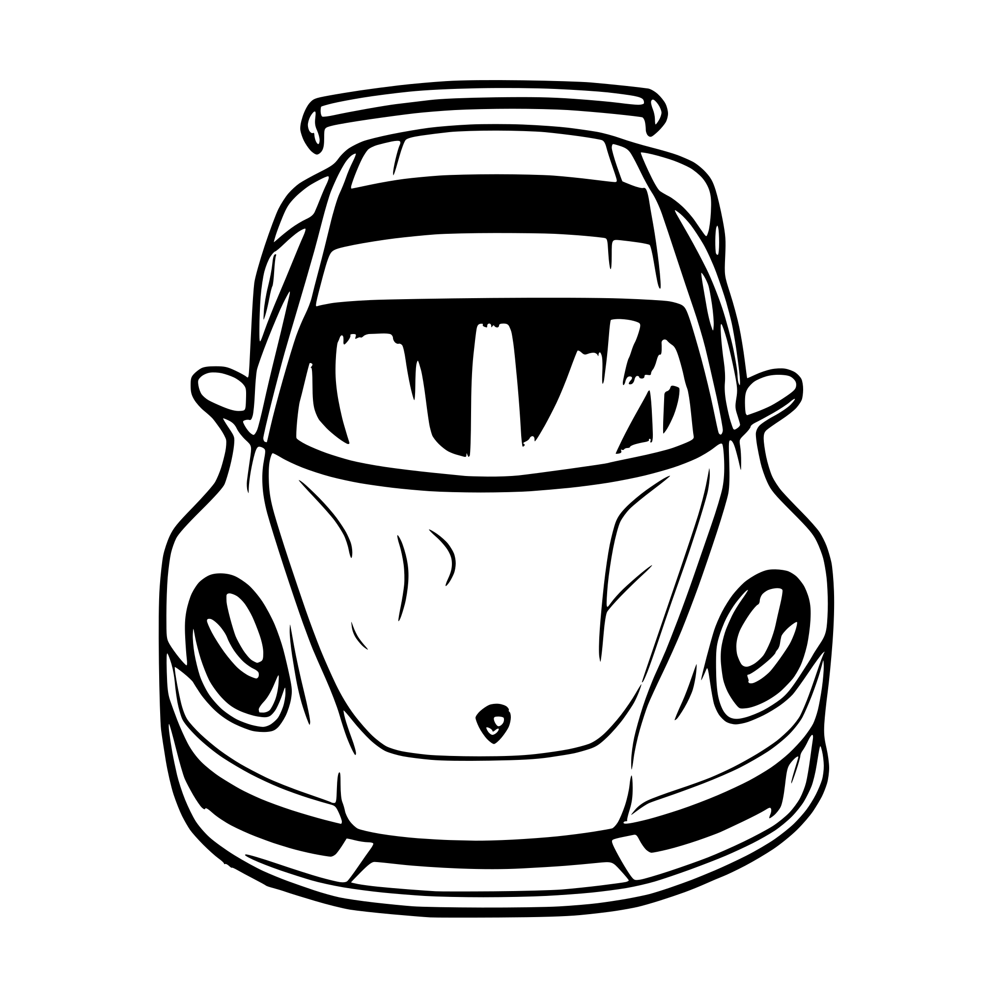 AI-generated SVG of 'Porsche 992 turbo s'