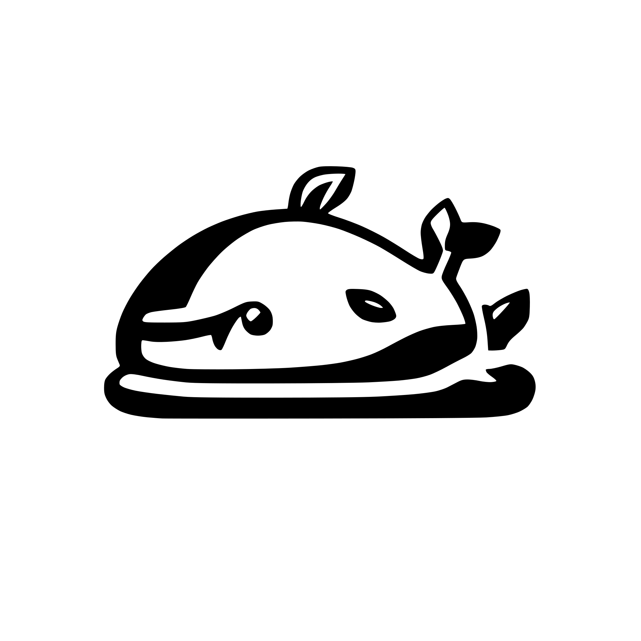 AI-generated SVG of a solid whale icon