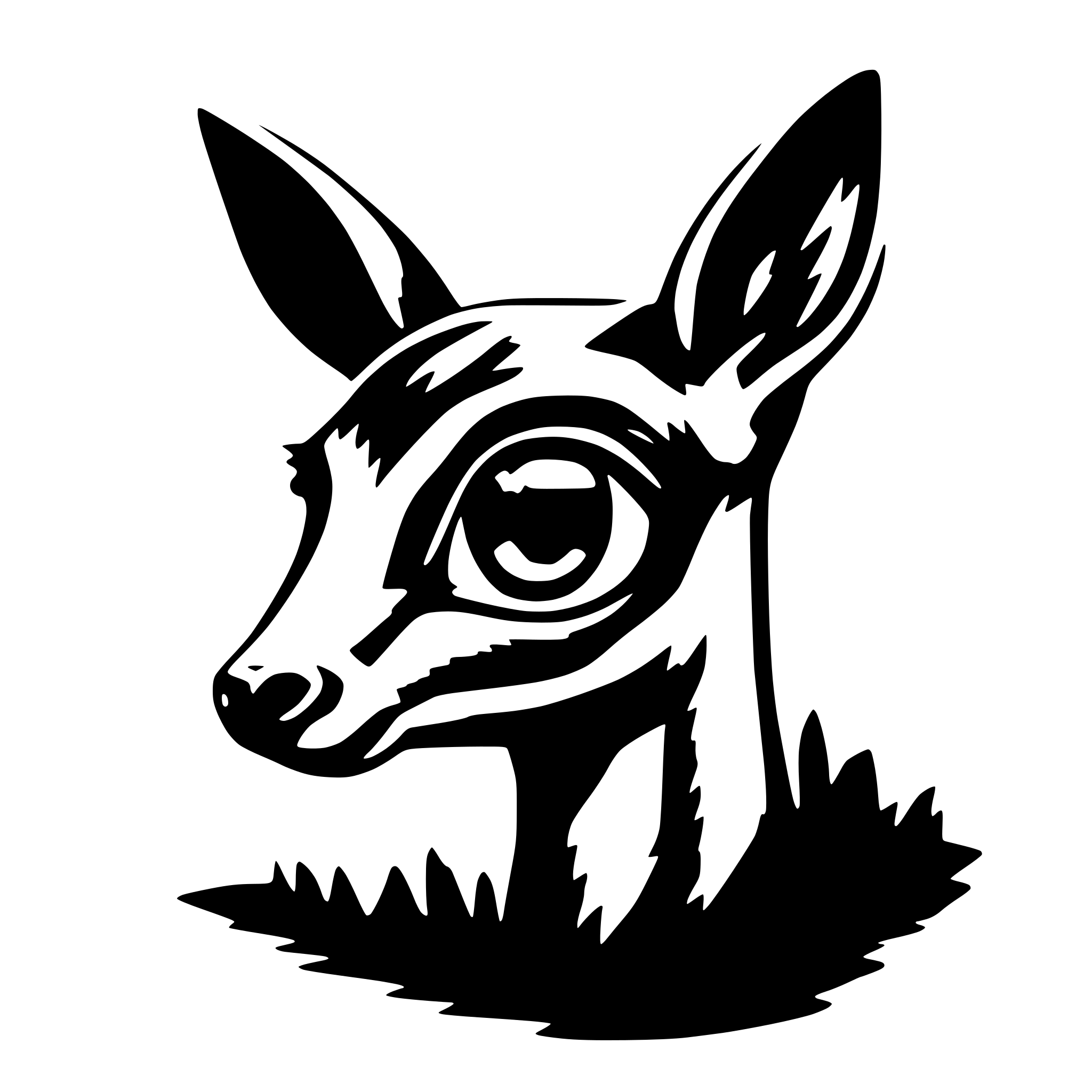 AI-generated SVG of a doe eye