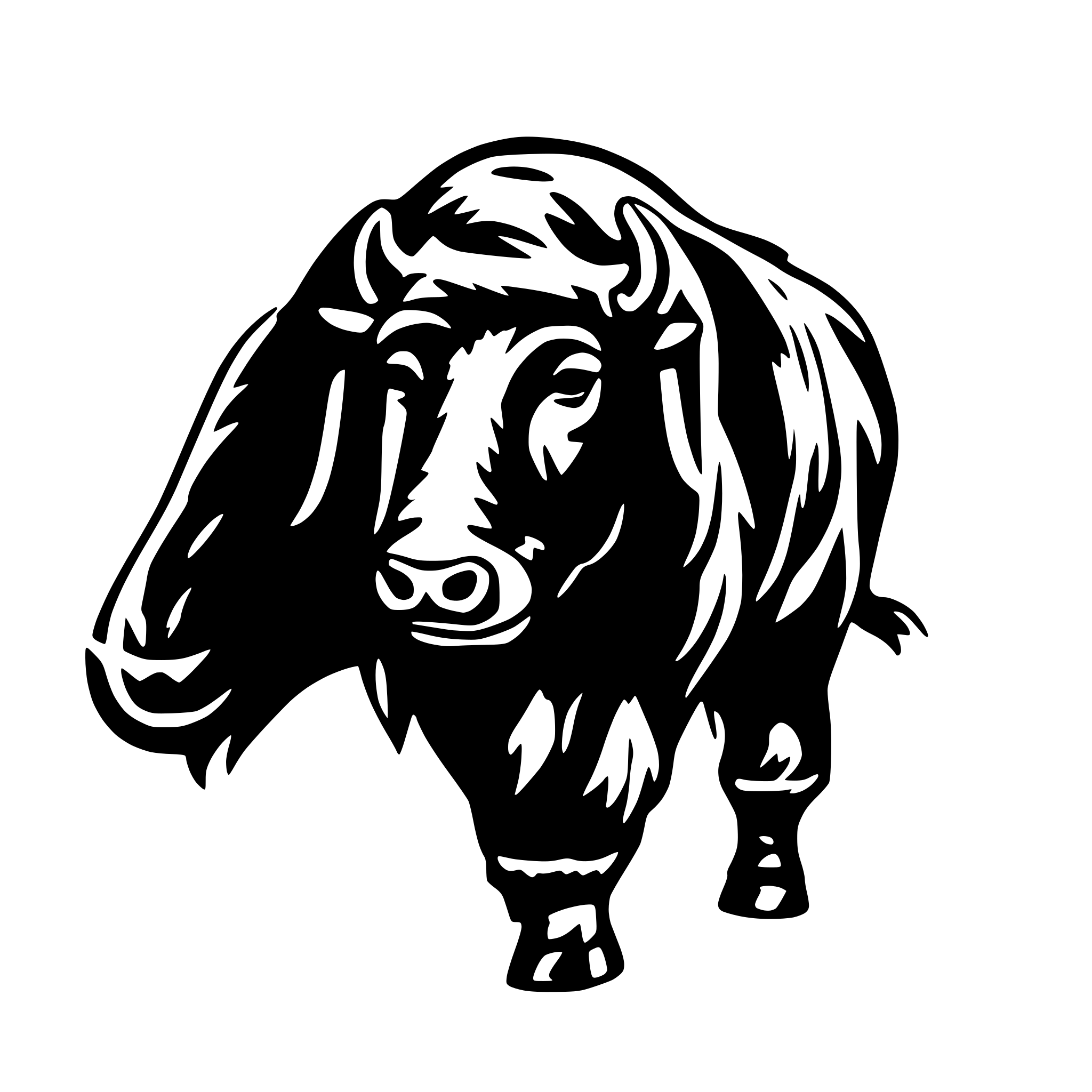 AI-generated SVG of a local yak map