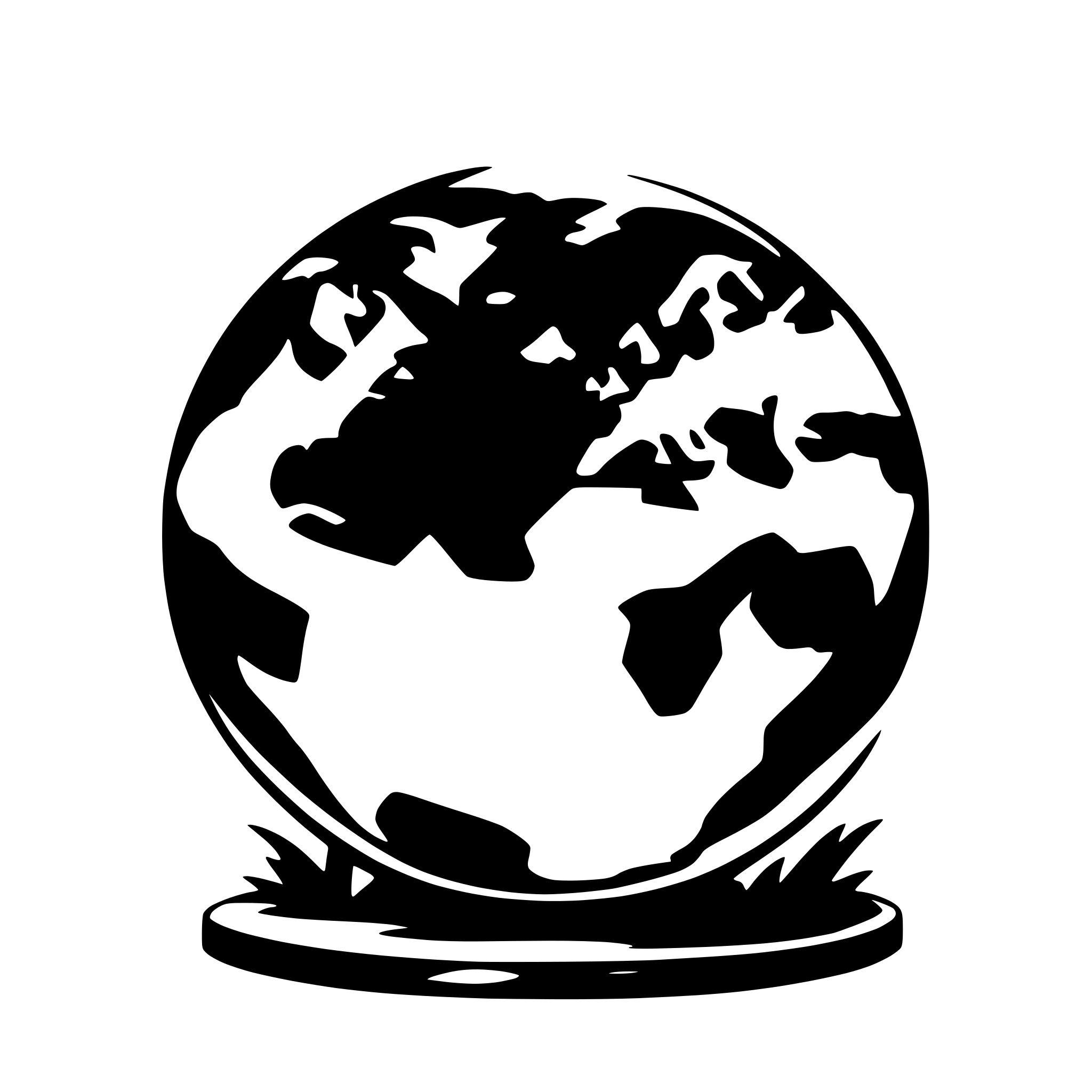 AI-generated SVG of a the earth flat