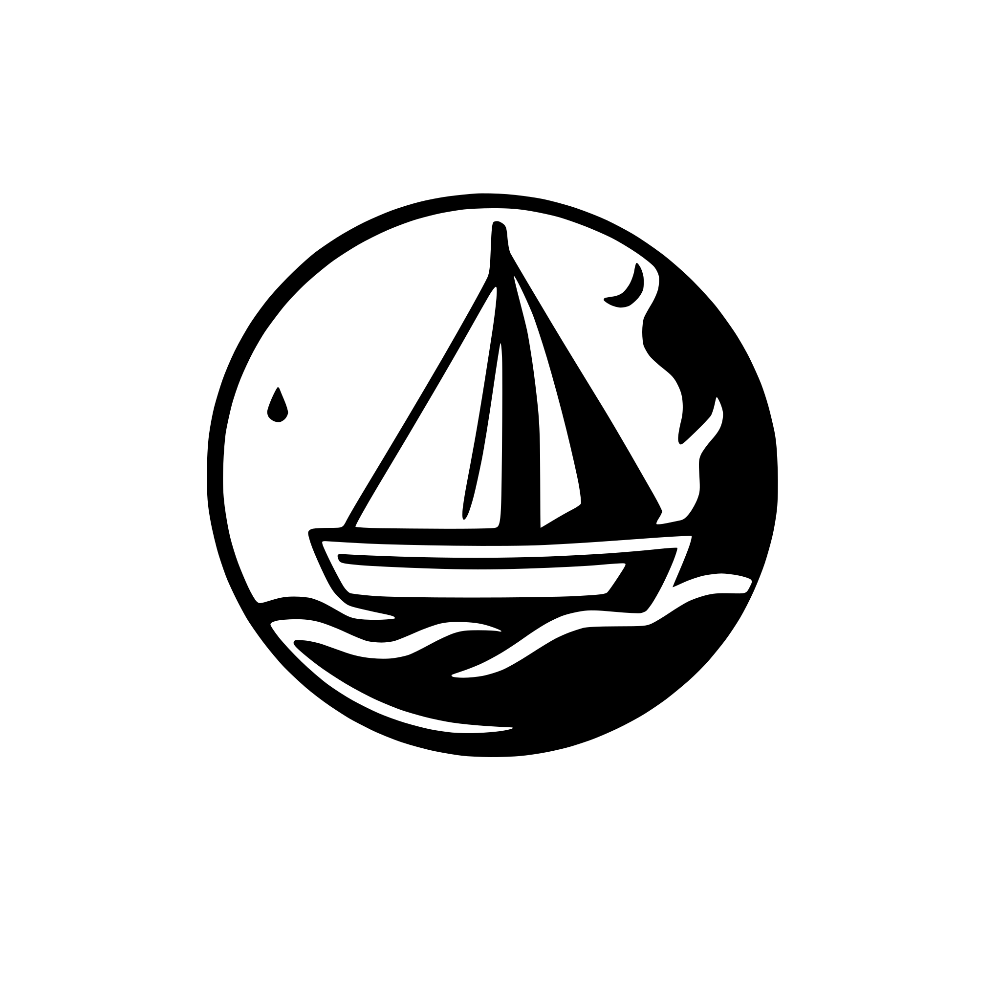 AI-generated SVG of a bateau
