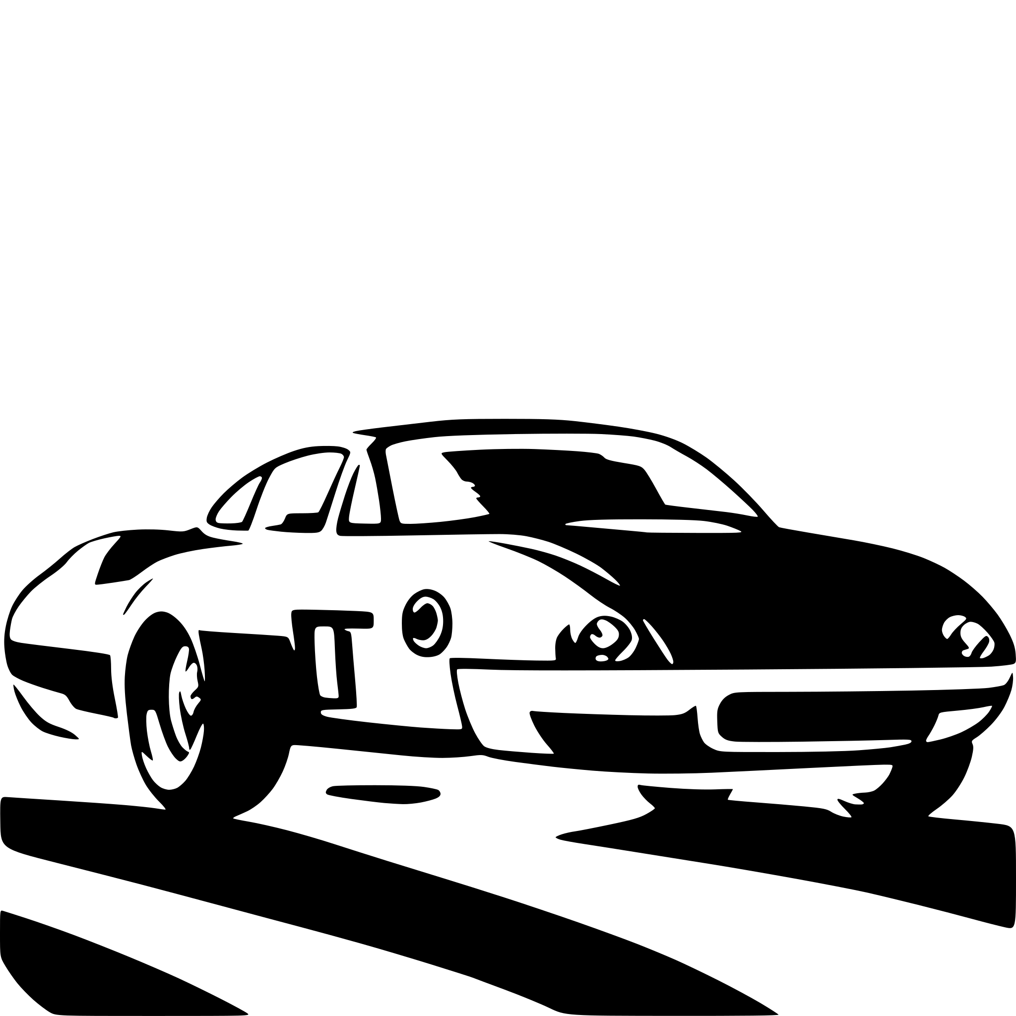 AI-generated SVG of a fast car