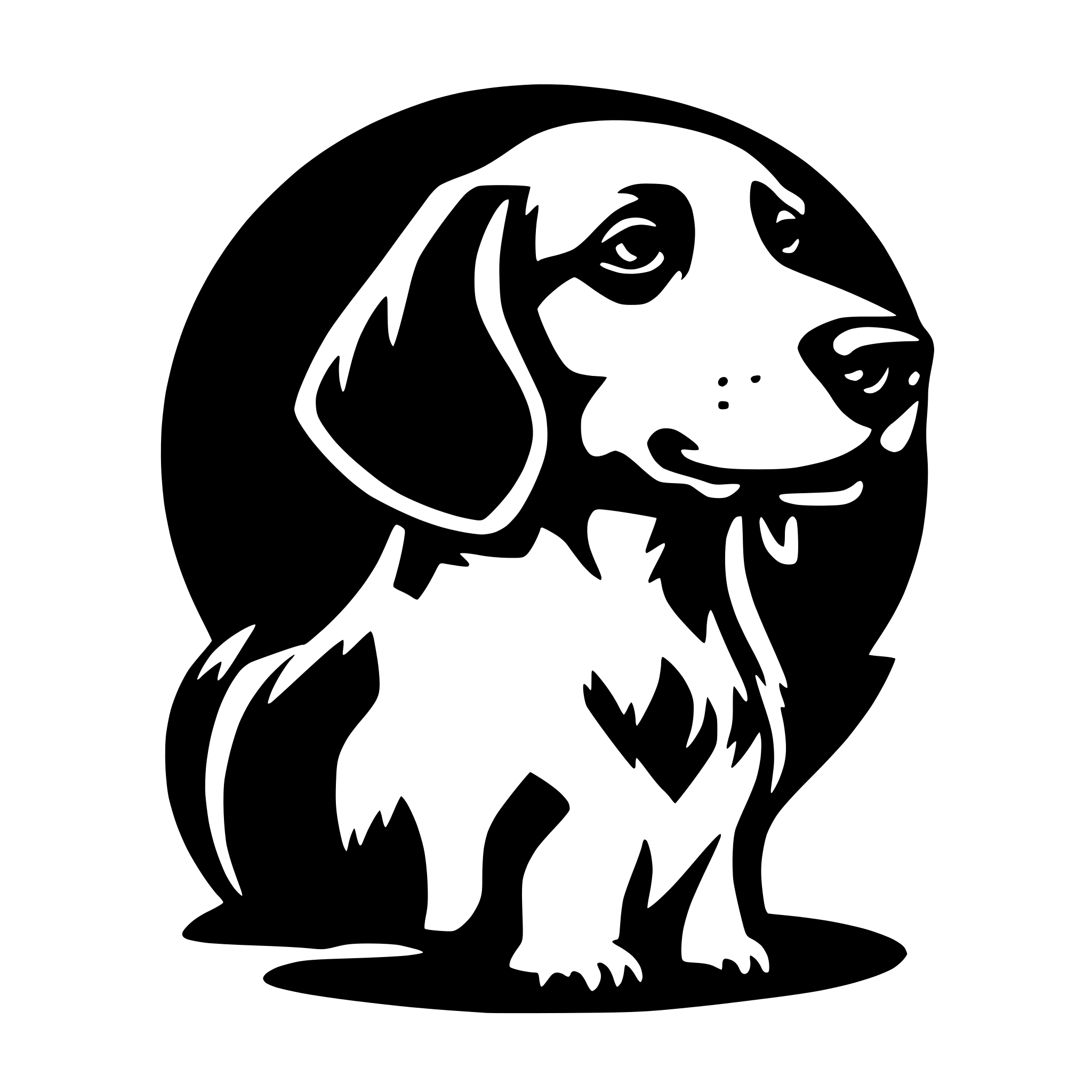 AI-generated SVG of 'Dog logo'