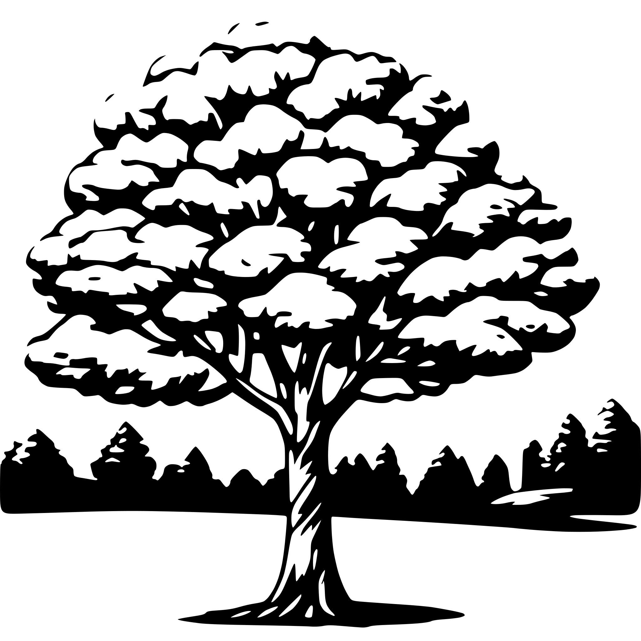 AI-generated SVG of a tree