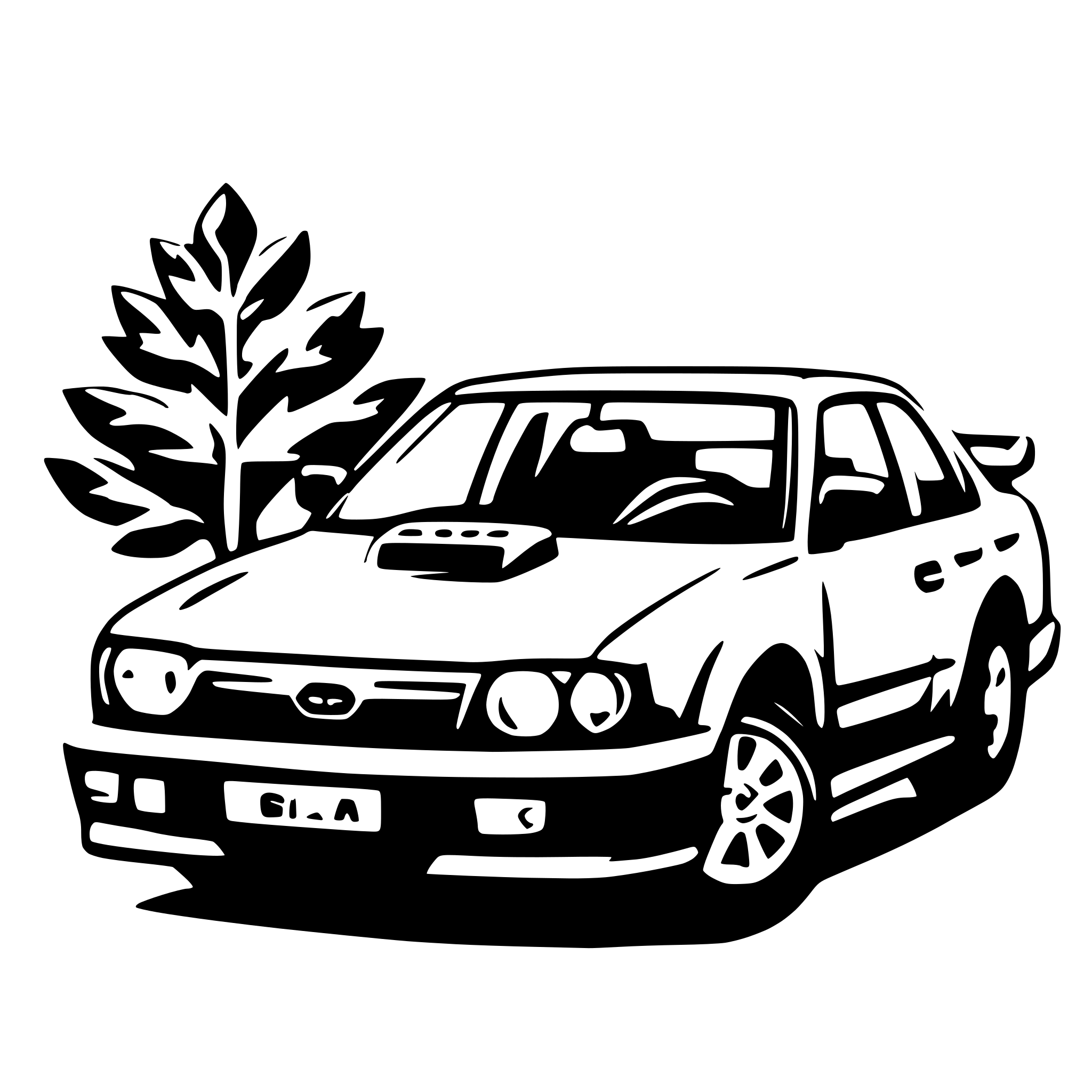 AI-generated SVG of a subaru