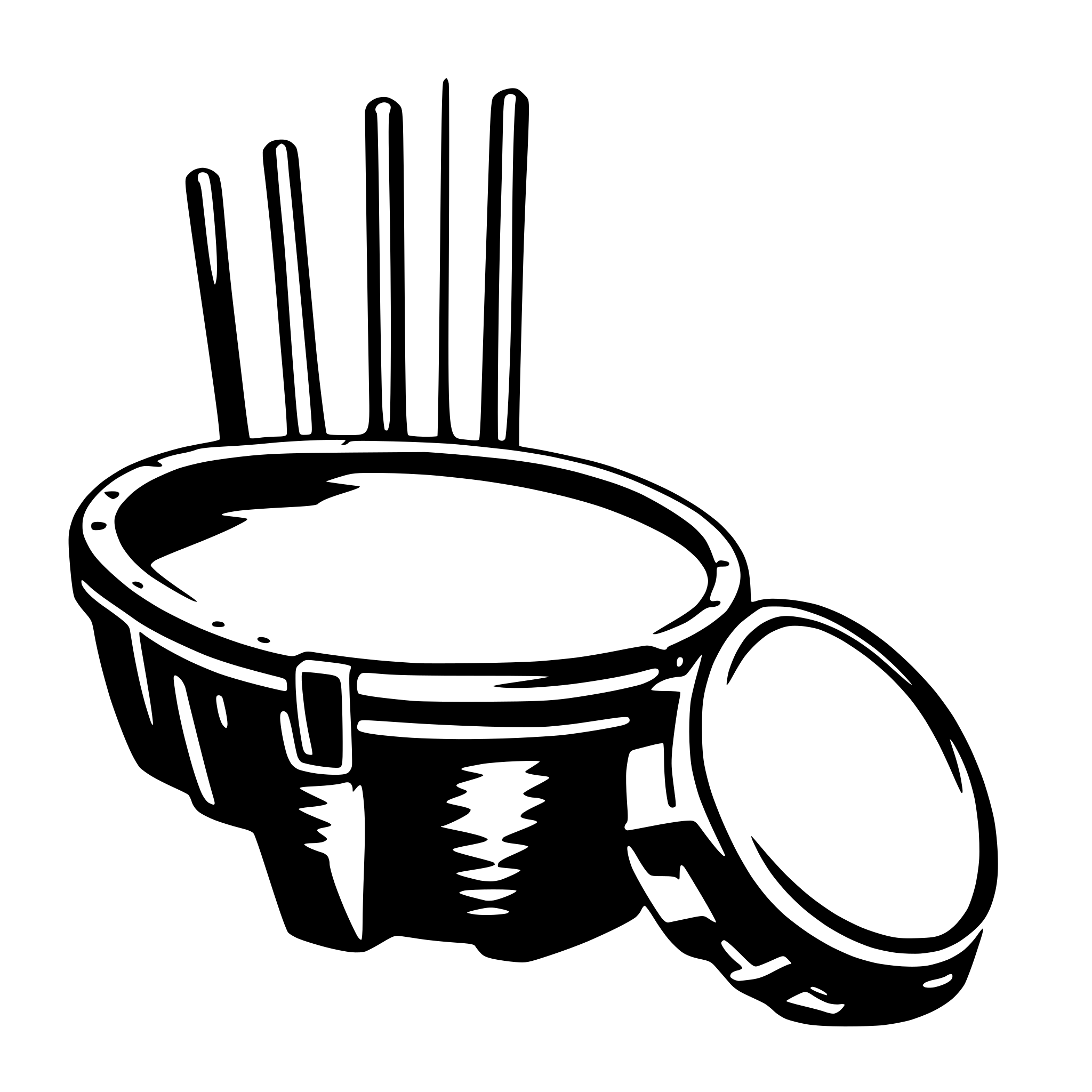 AI-generated SVG of 'an african percussion'