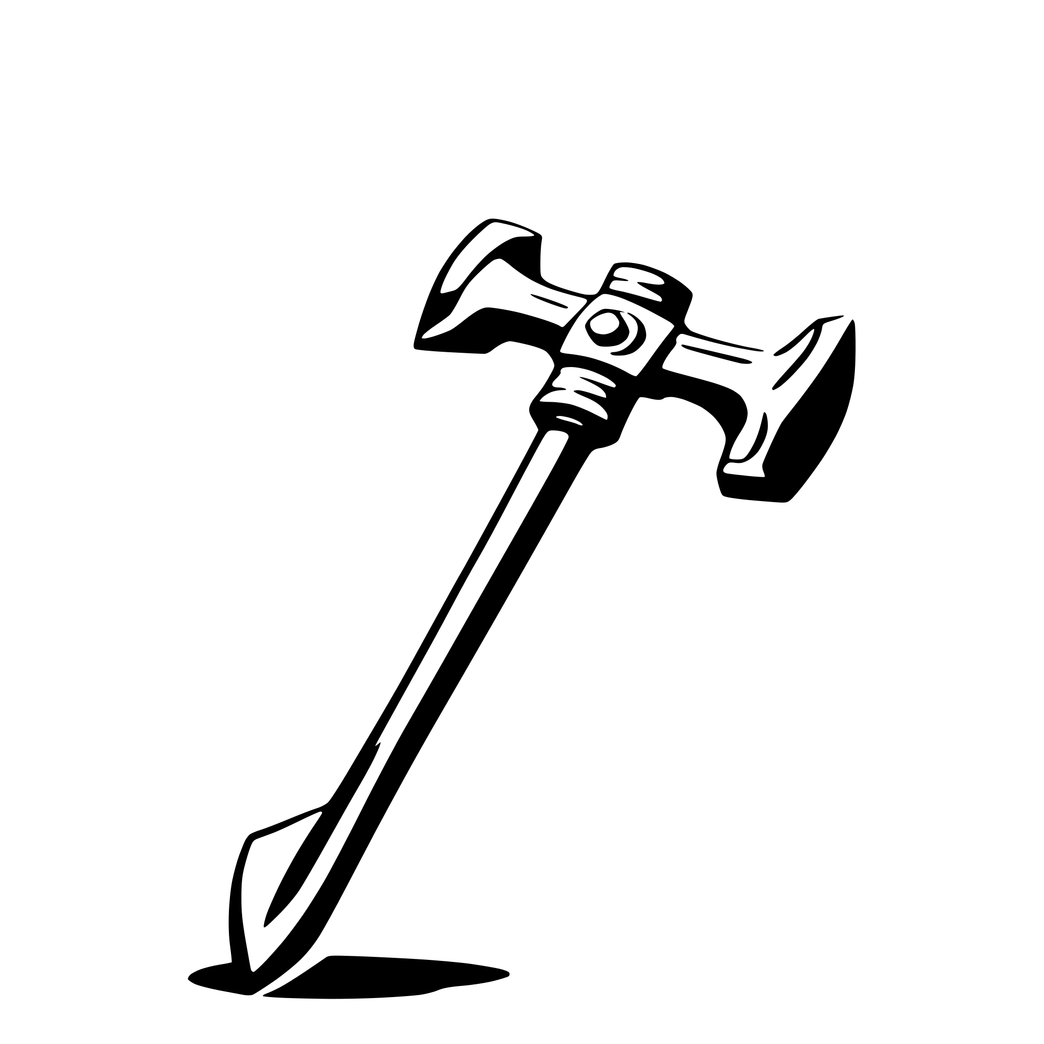 AI-generated SVG of a war hammer