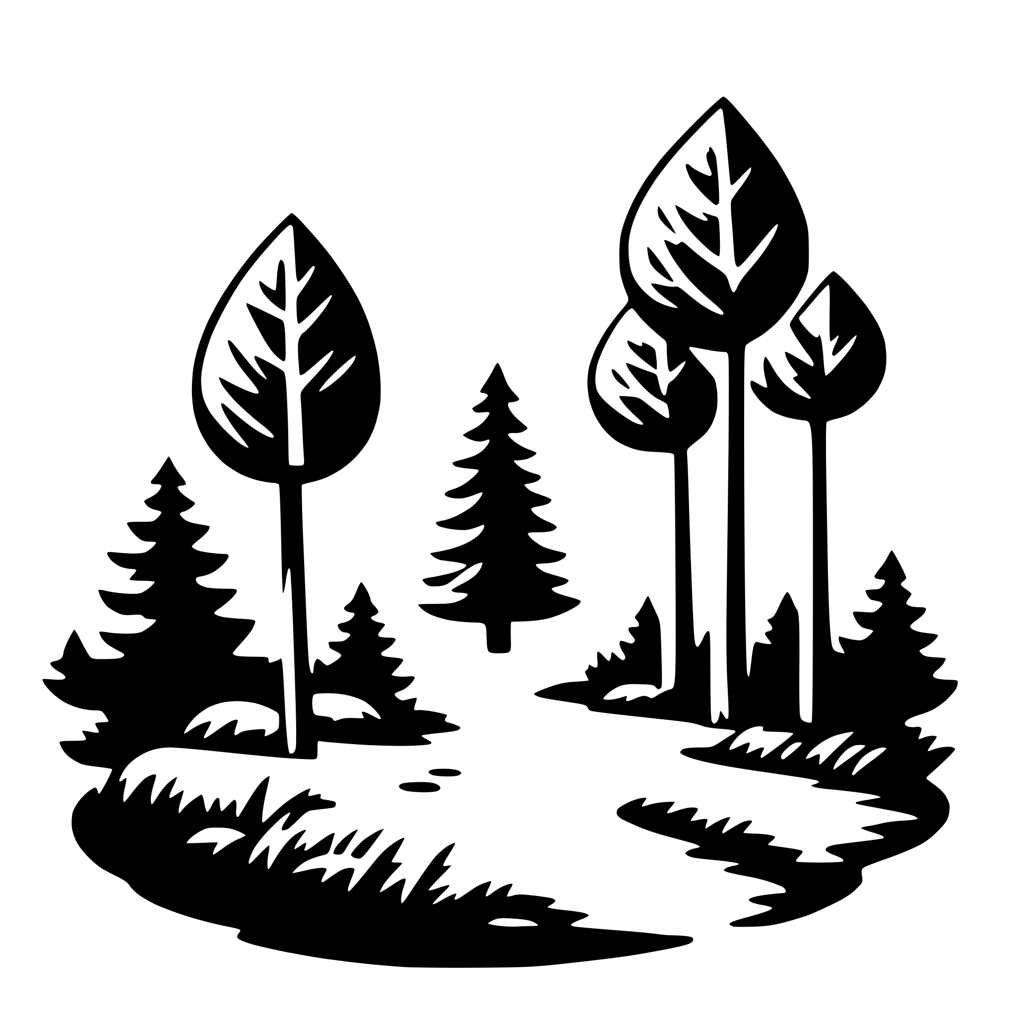 AI-generated SVG of a nature discovery