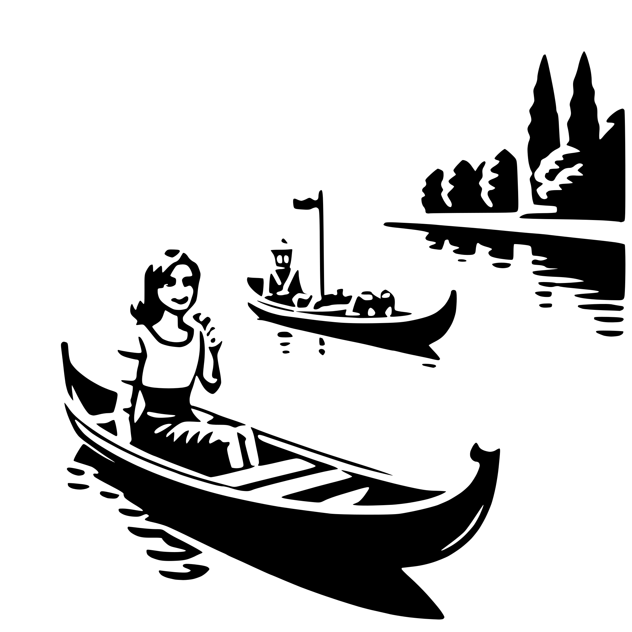 AI-generated SVG of a romantic gondola ride