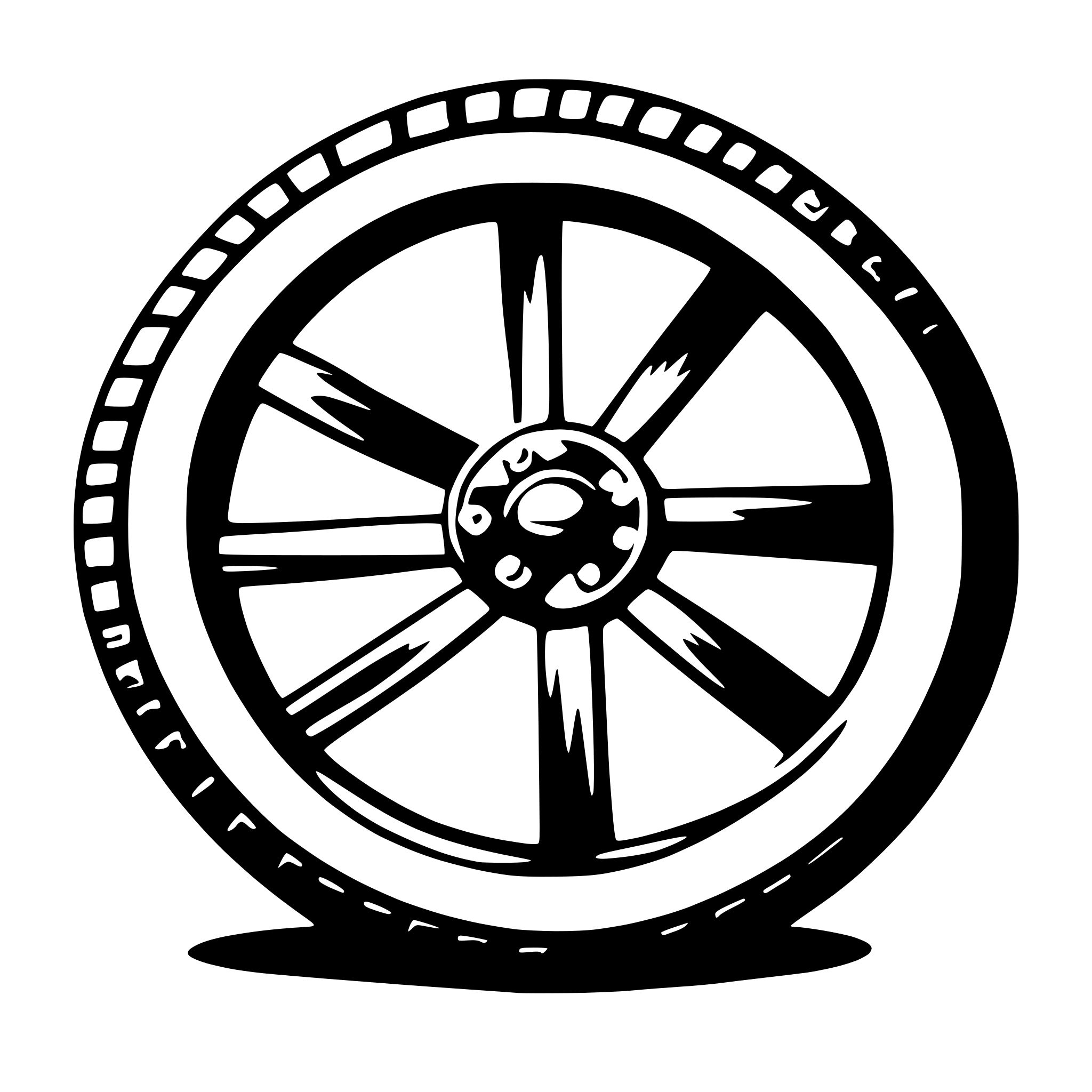 AI-generated SVG of a wheel