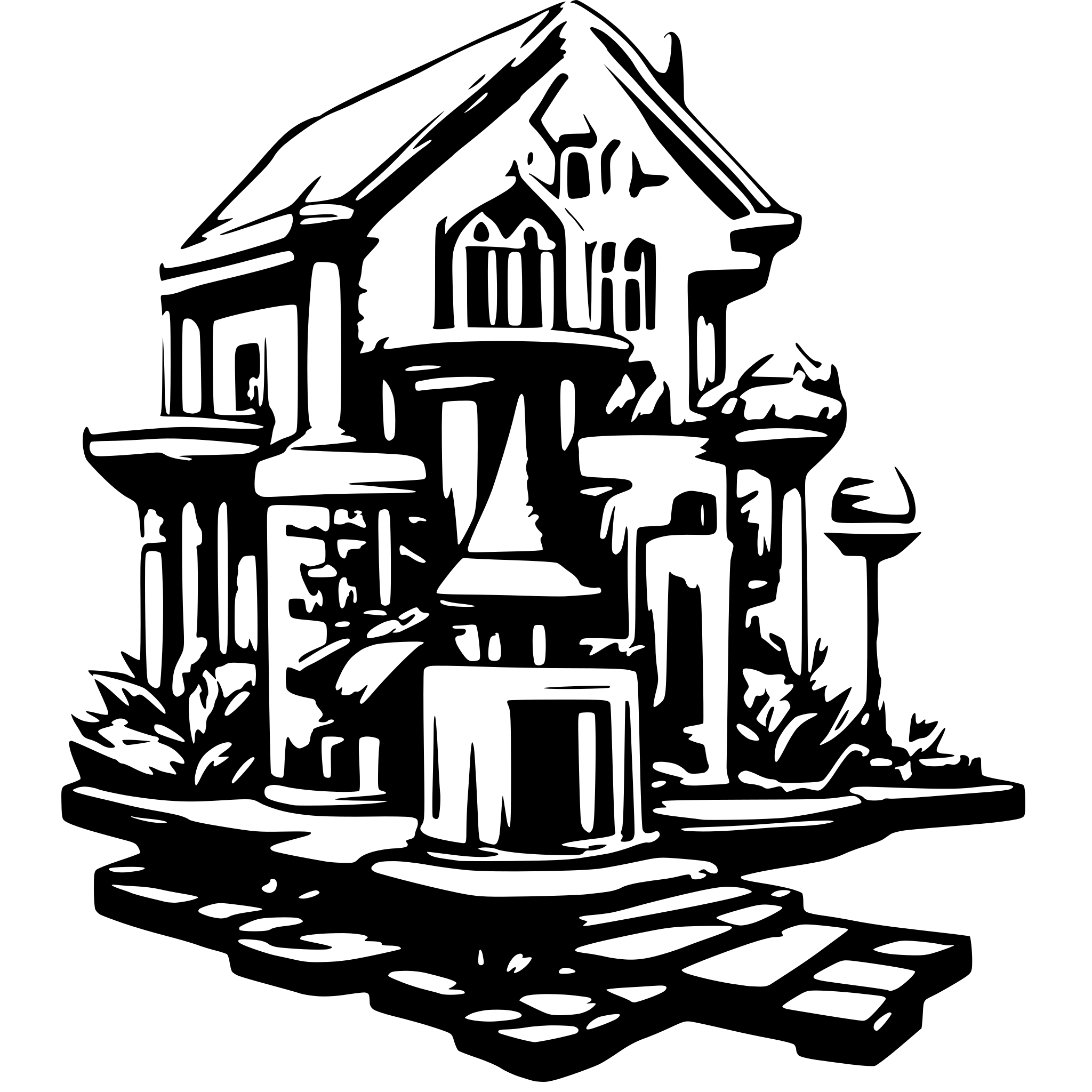 AI-generated SVG of a bank