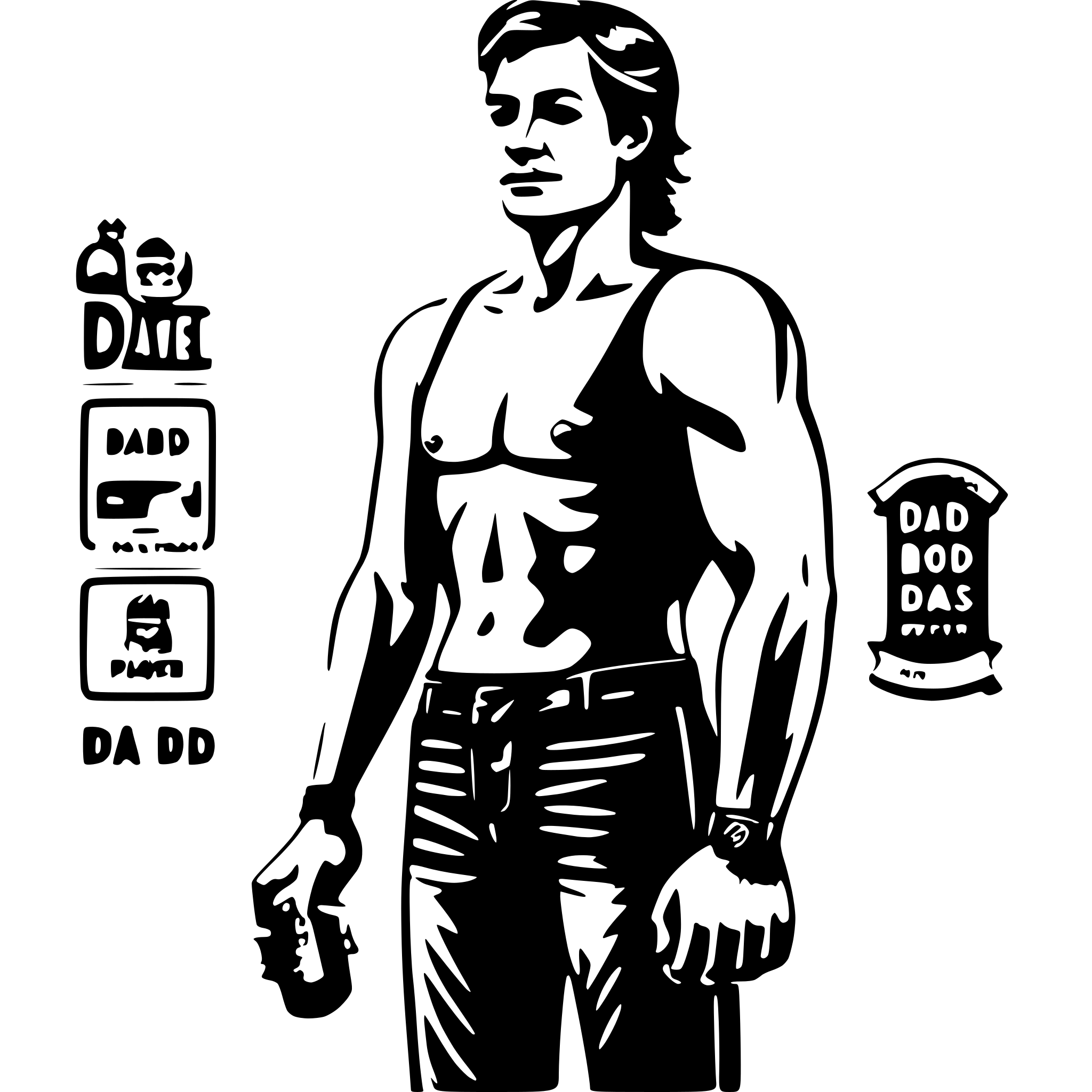 AI-generated SVG of '“Dad Bod: It’s Not a Phase, It’s a Lifestyle”'