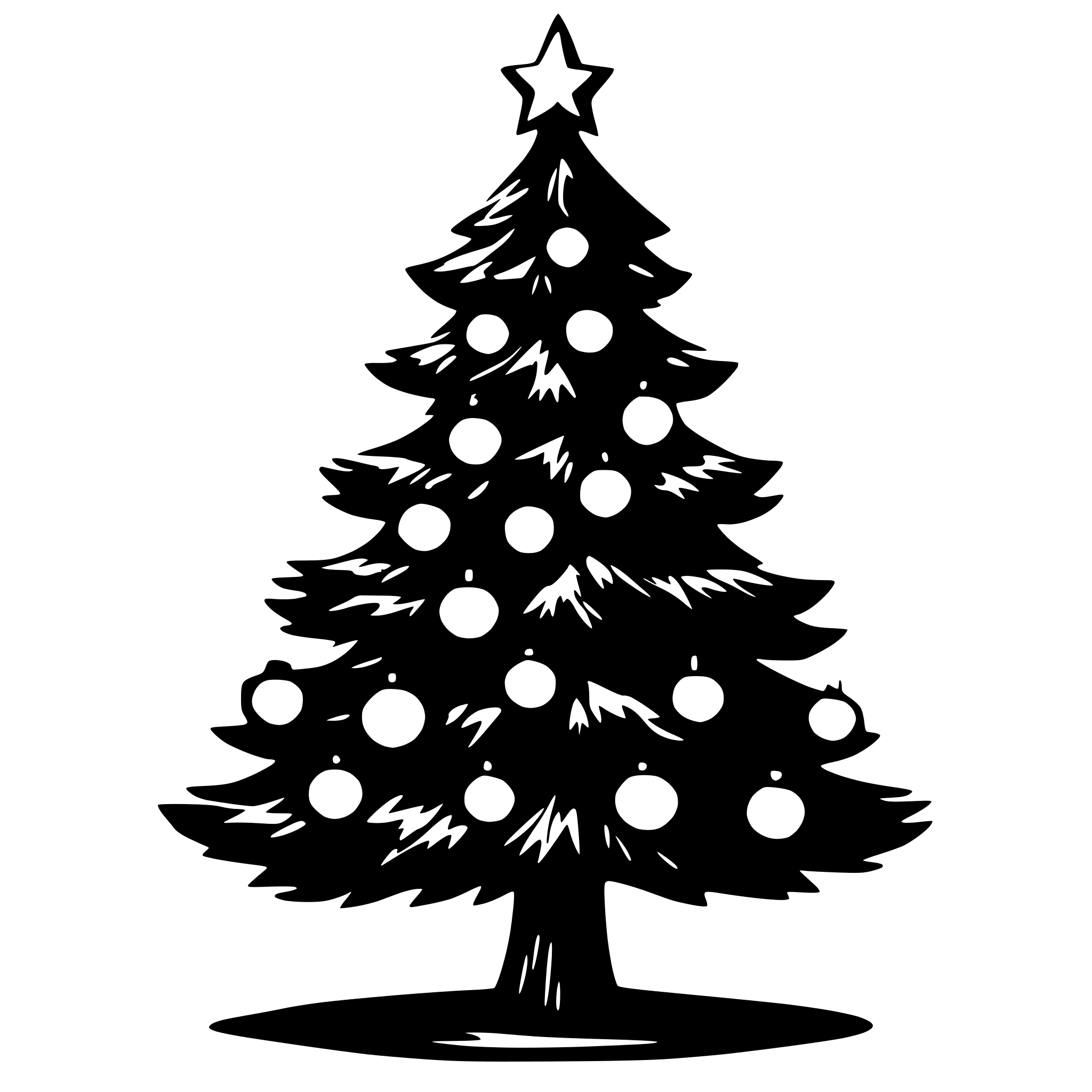 AI-generated SVG of 'Christmas tree with lights'