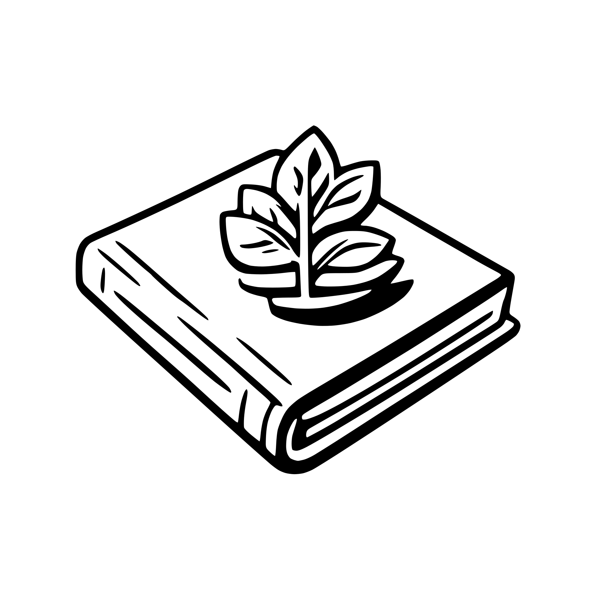 AI-generated SVG of 'PC on the book'