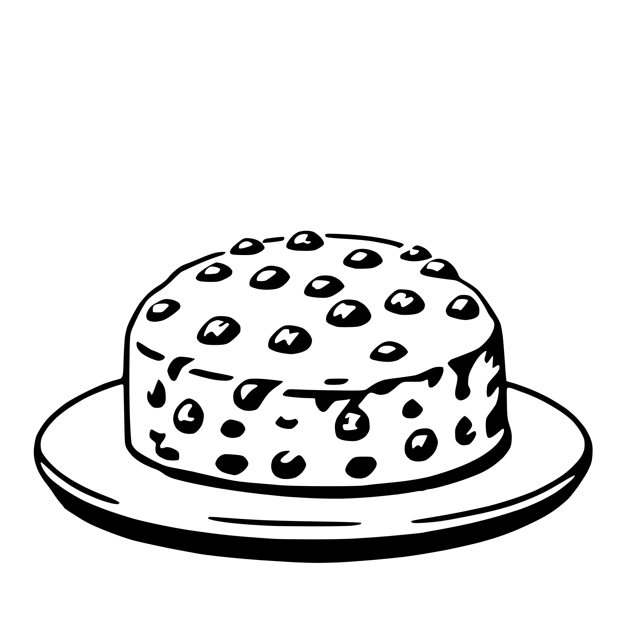 AI-generated SVG of a scone