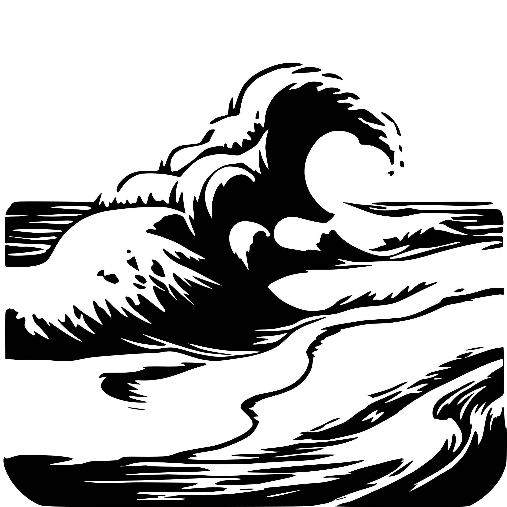 AI-generated SVG of 'orange 4 wave'