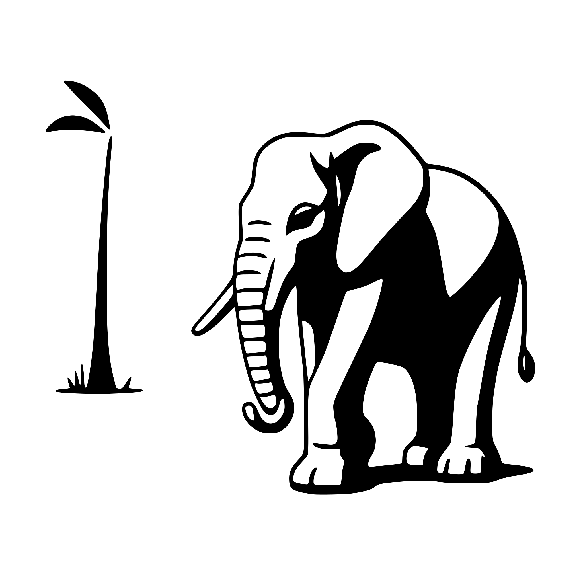 AI-generated SVG of 'elephant walking in savanna'