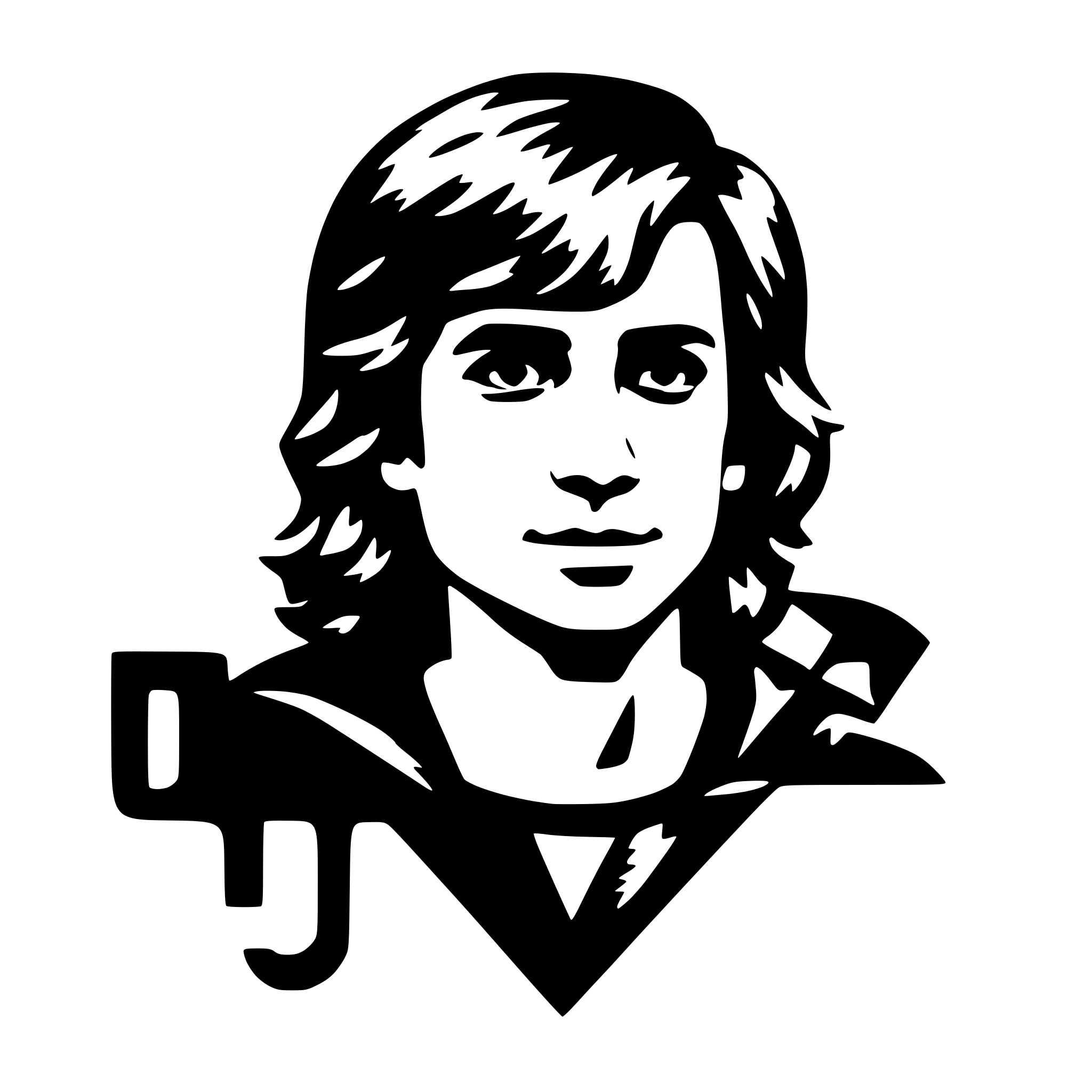 AI-generated SVG of 'the word jon'