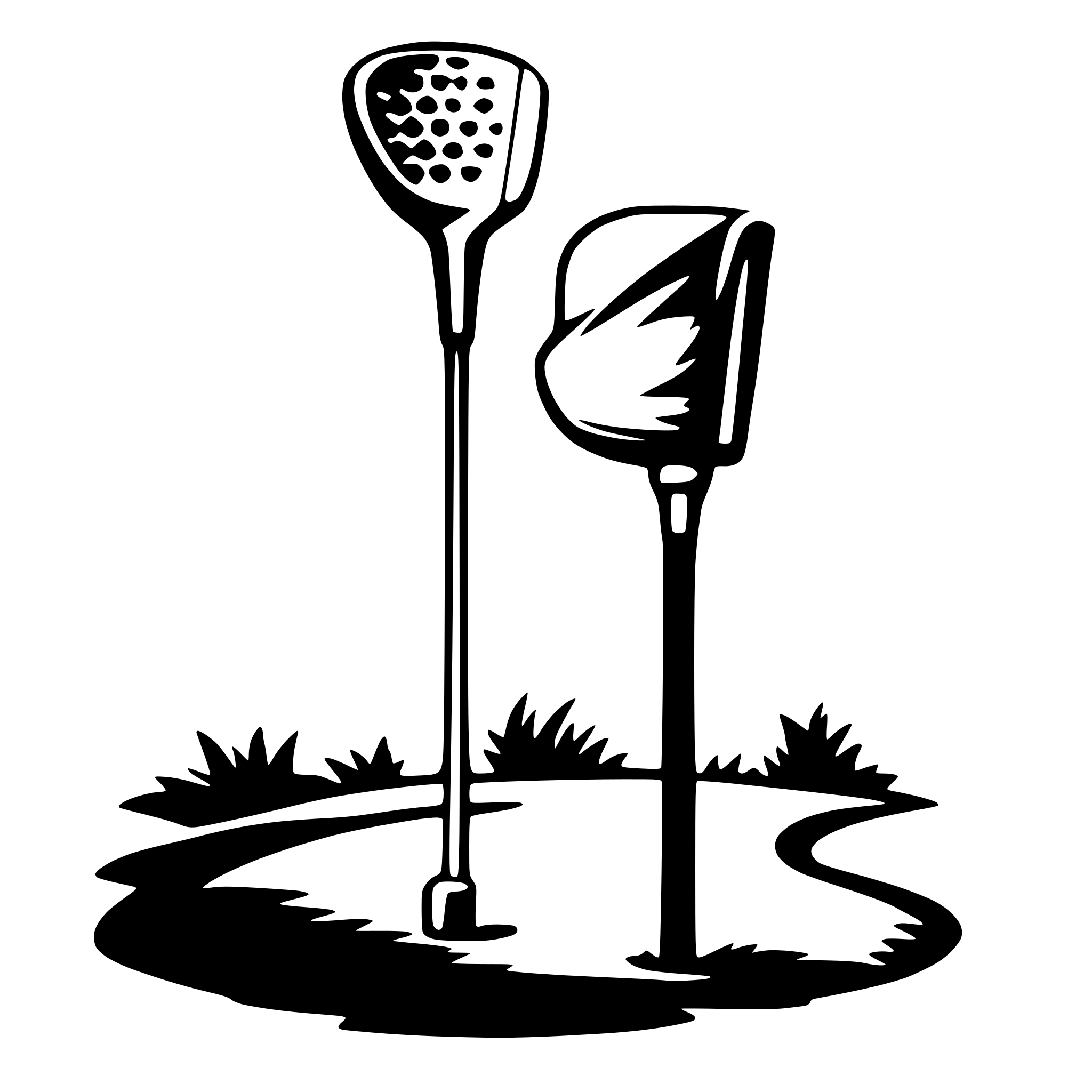 AI-generated SVG of a golf club