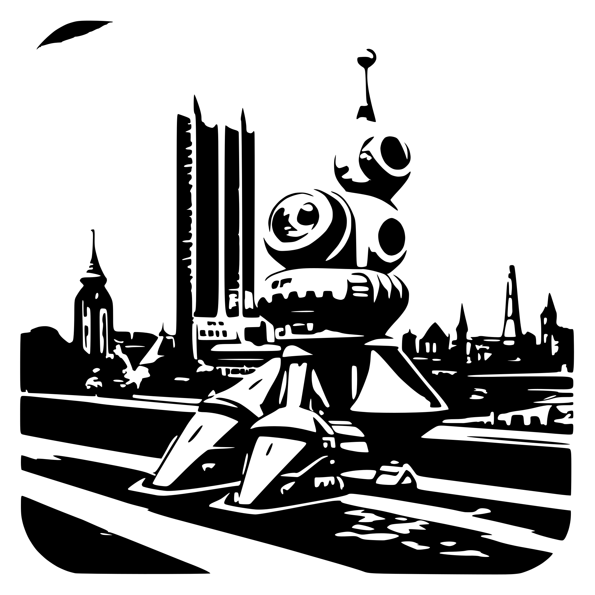 AI-generated SVG of a bremen city, roland rider, space robotics AI-generated SVG of a bremen city, roland rider, space robotics