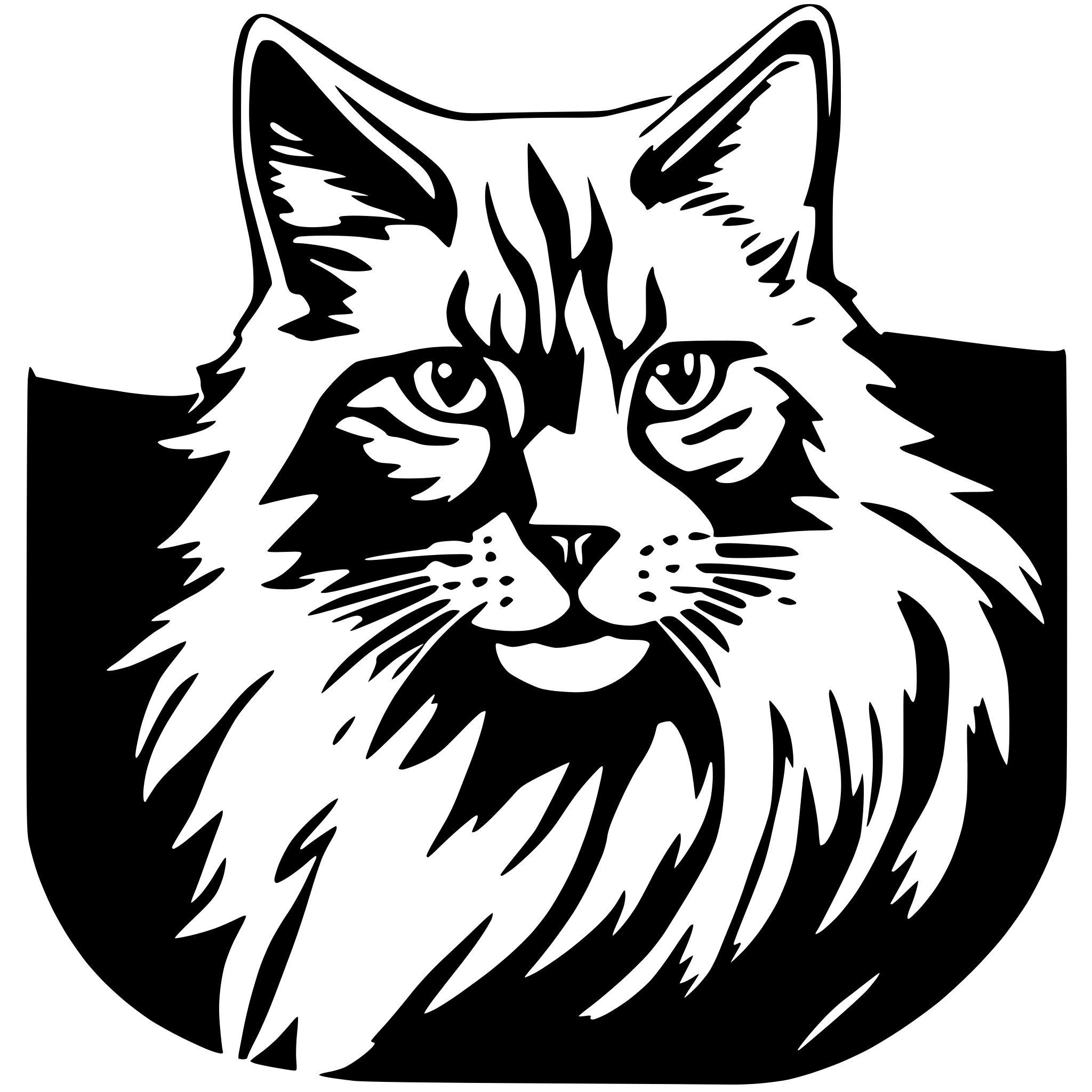AI-generated SVG of a maine coon