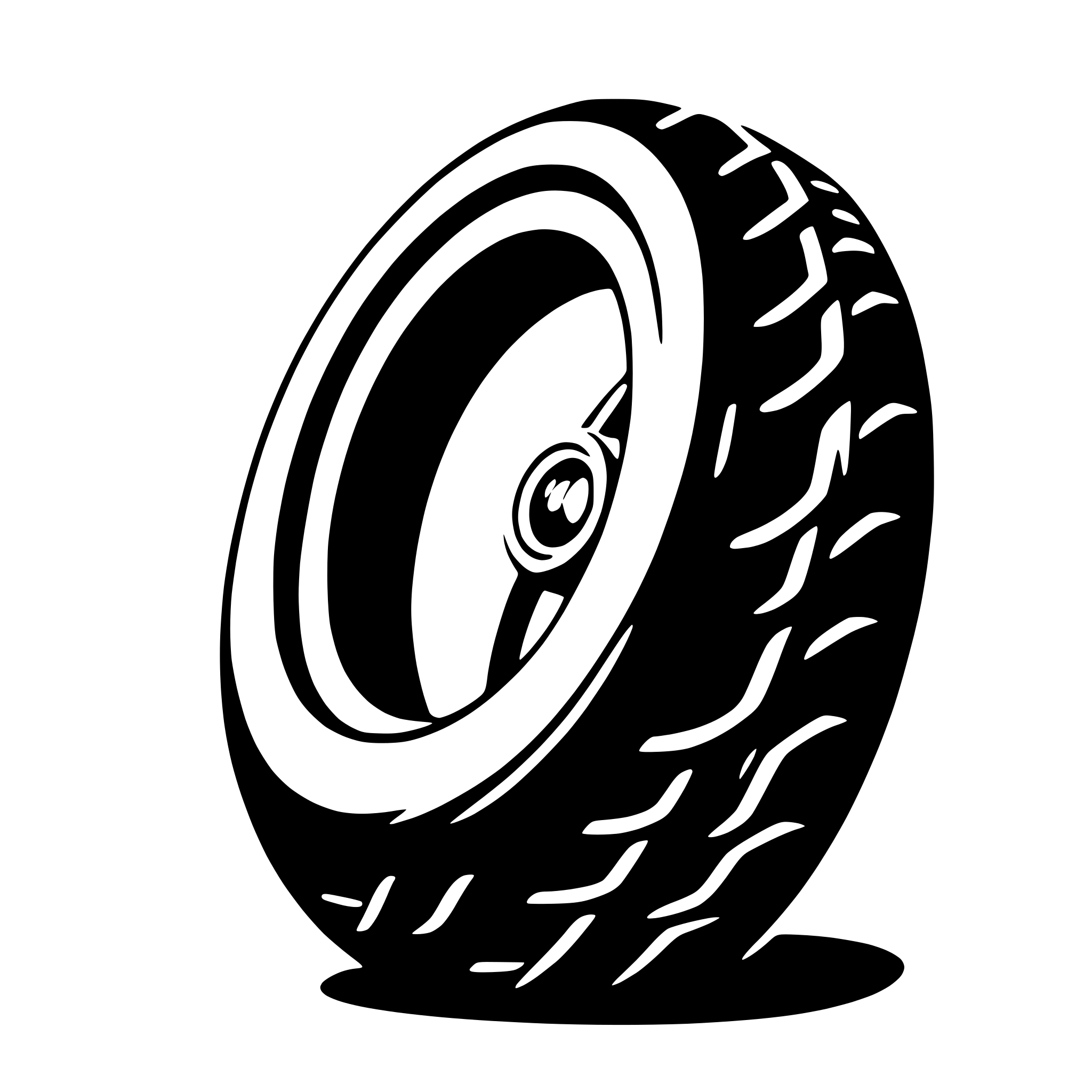 AI-generated SVG of a tire