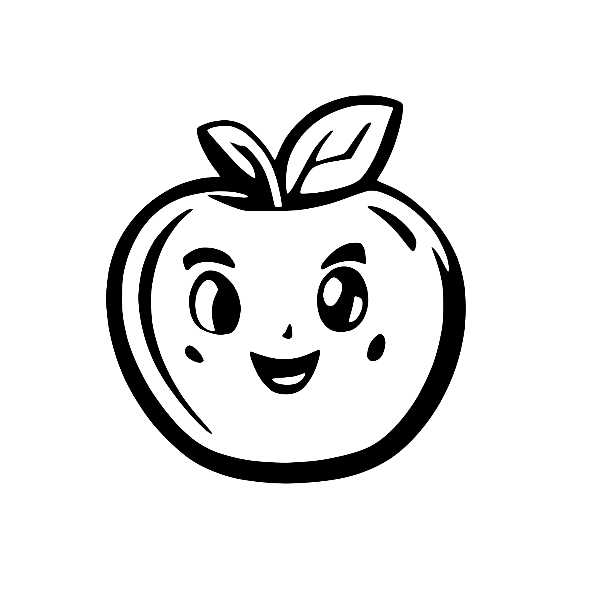 AI-generated SVG of a apple
