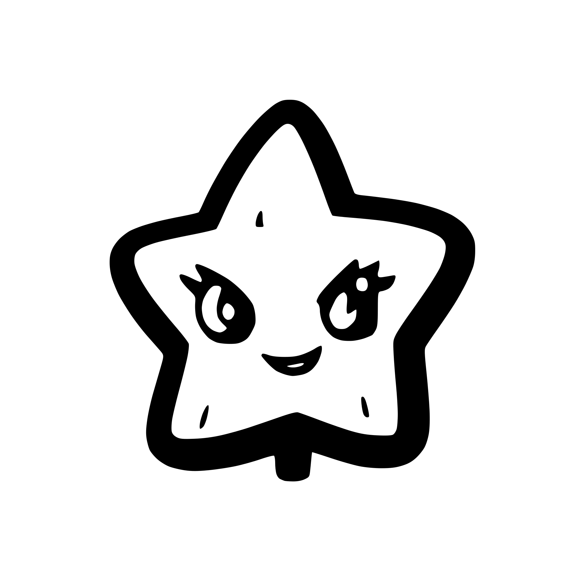 AI-generated SVG of a star