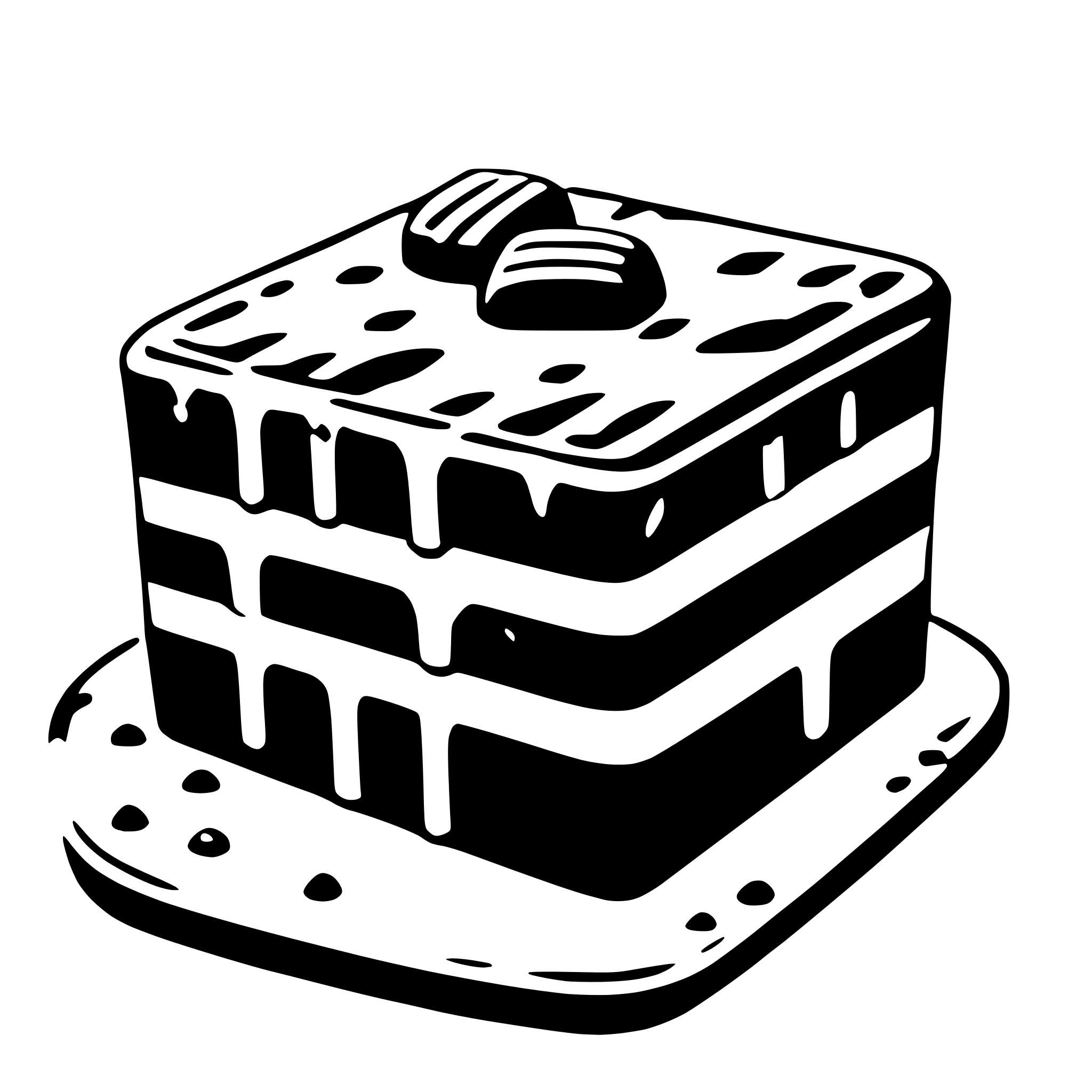 AI-generated SVG of a brownie