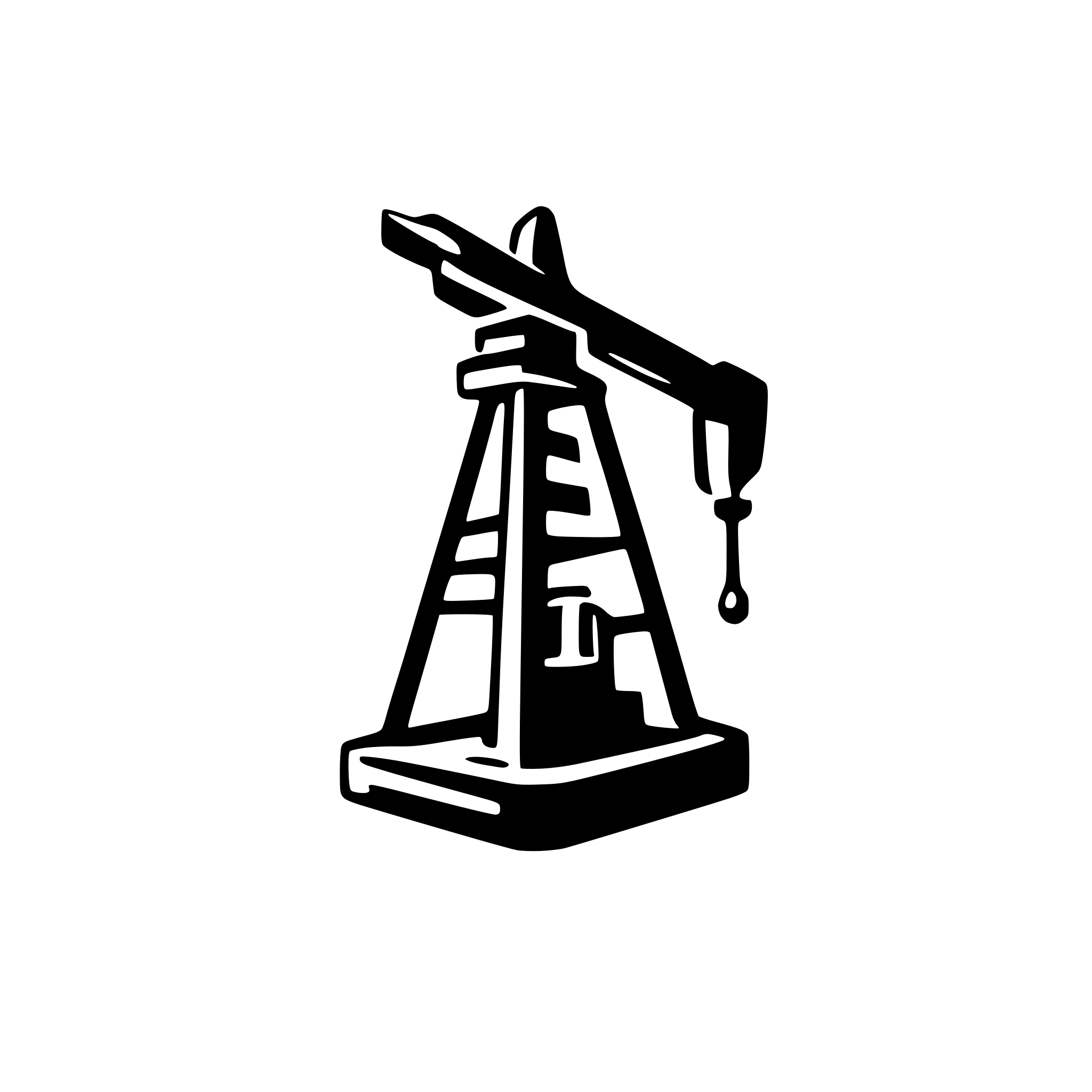 AI-generated SVG of a oil well as modern company logo