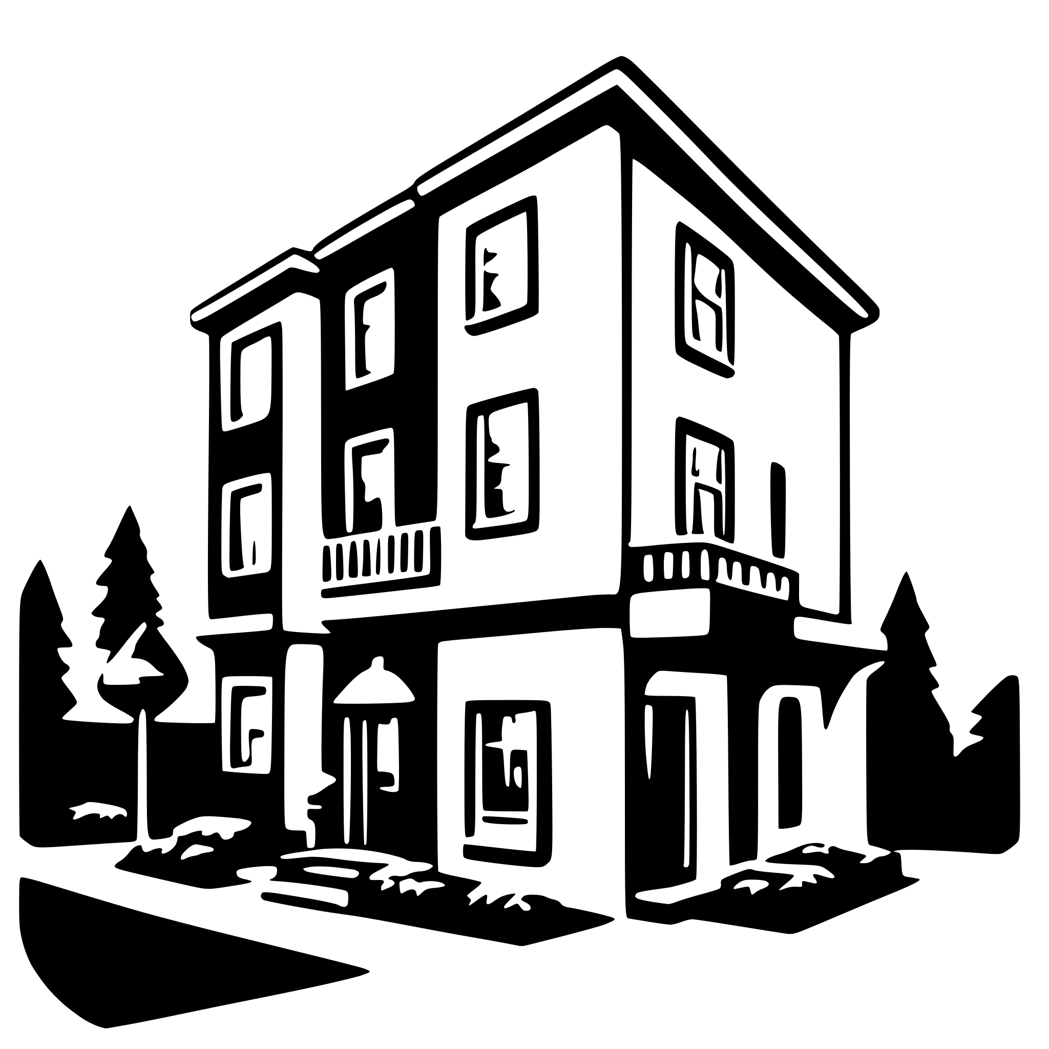 AI-generated SVG of 'Townhouse'