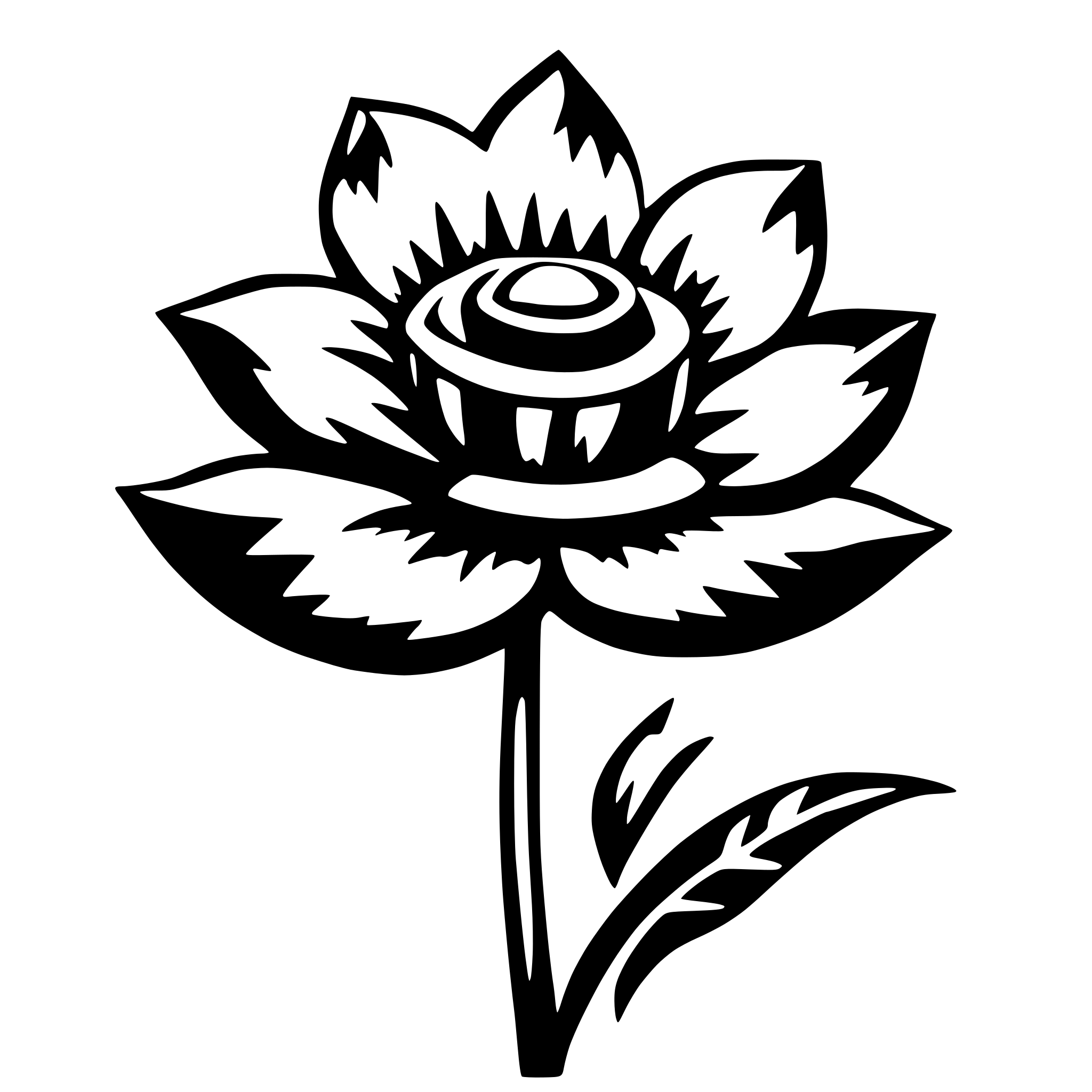 AI-generated SVG of a flower