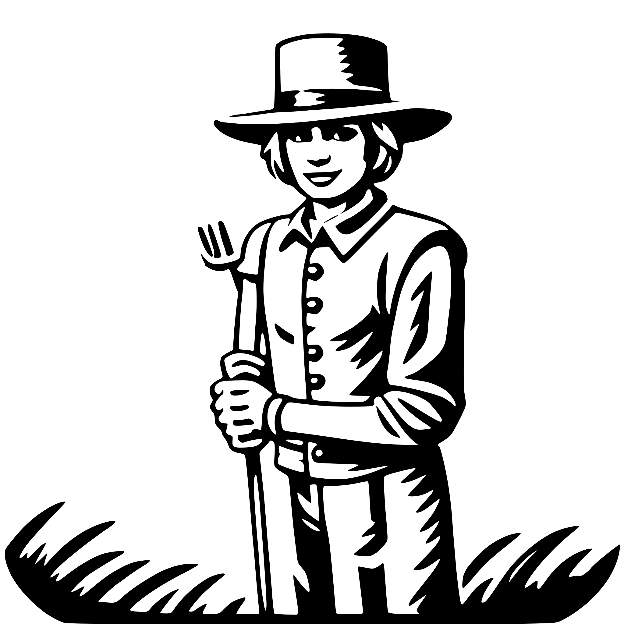 AI-generated SVG of a farmer