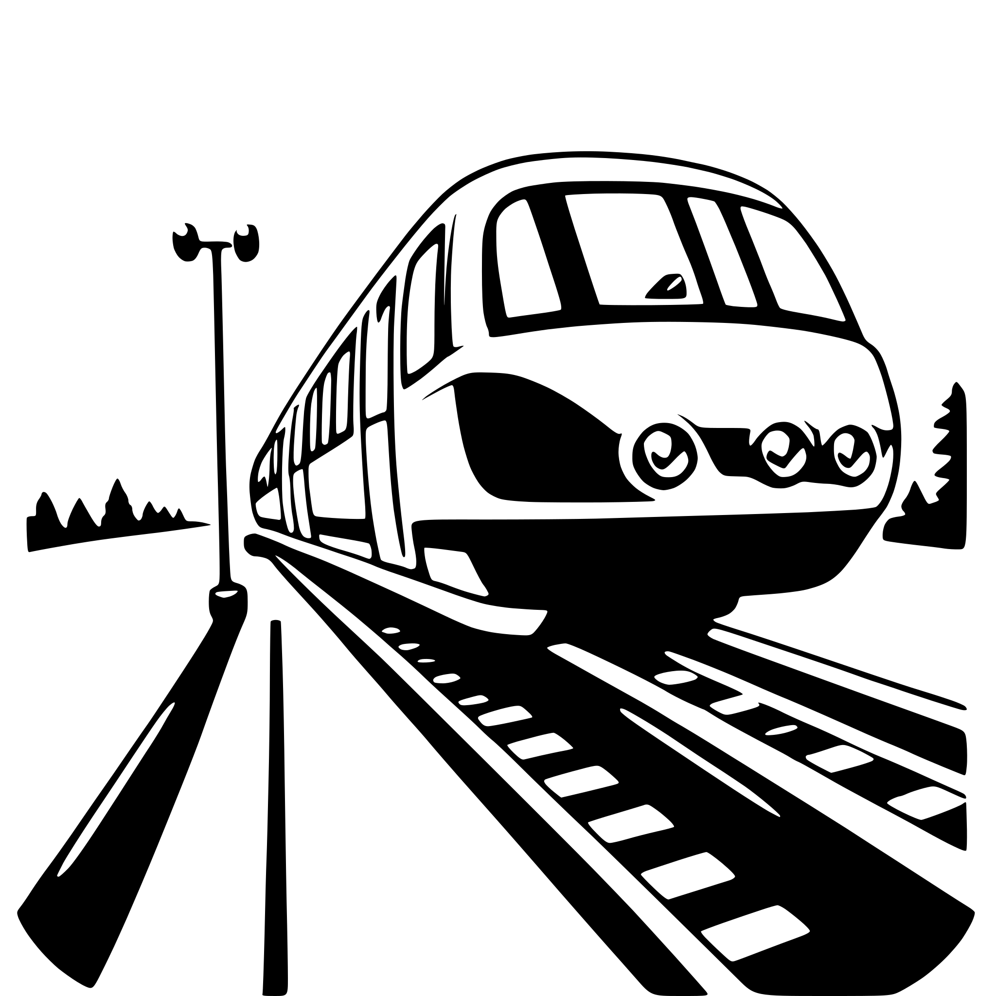 AI-generated SVG of 'monorail'