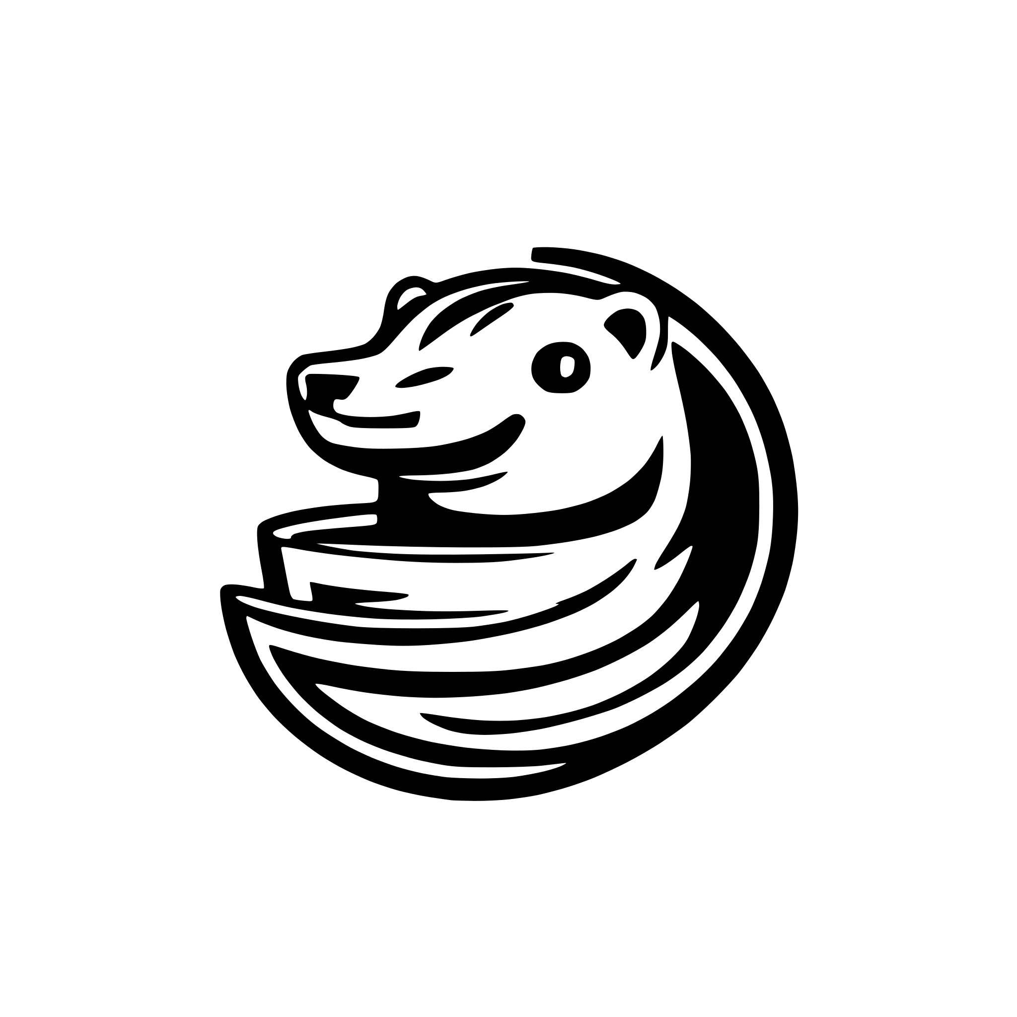 AI-generated SVG of a generate small and simple logo with otter, something like logos in 90s.