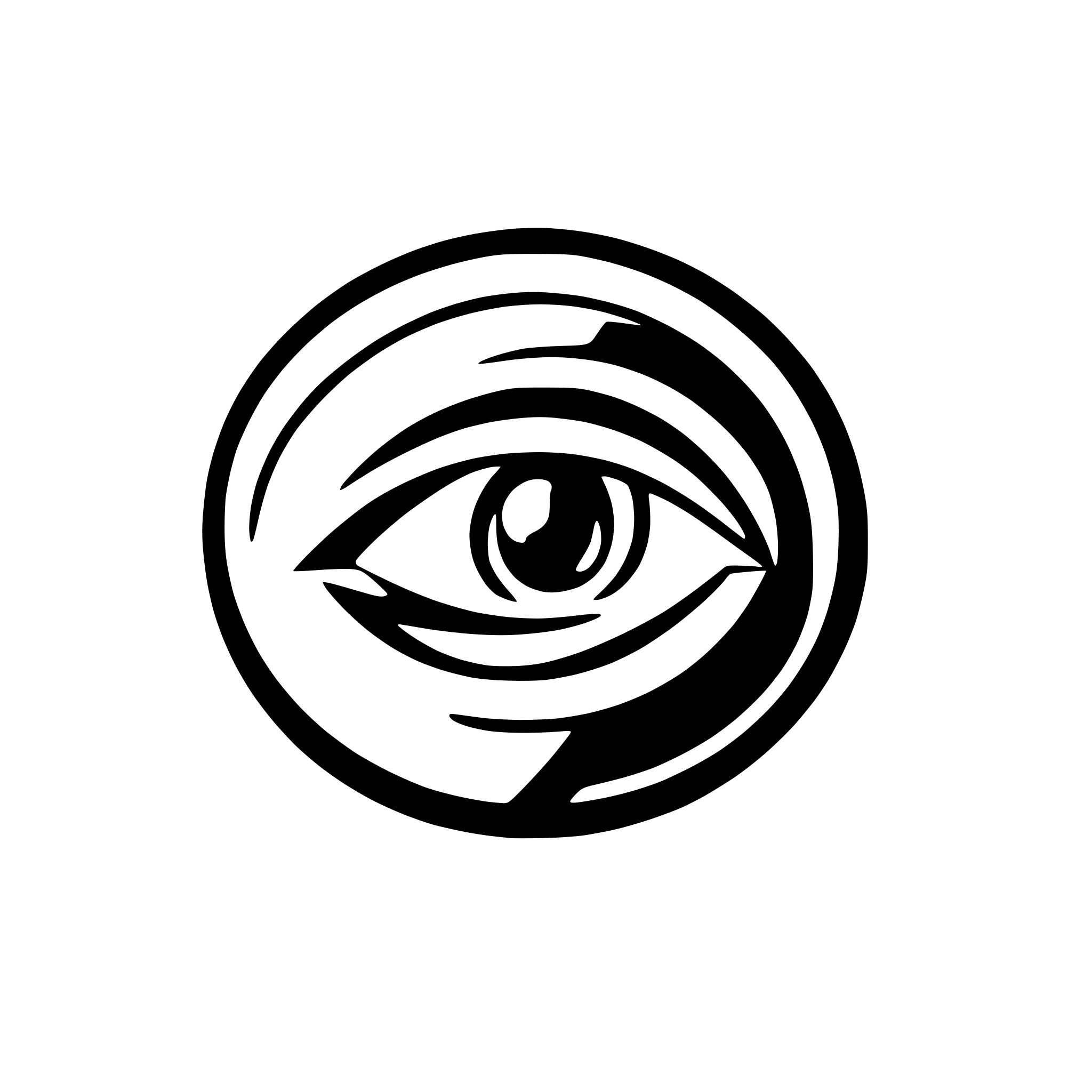 AI-generated SVG of 'EYE and LED TV Modern logo - made of circles elements'