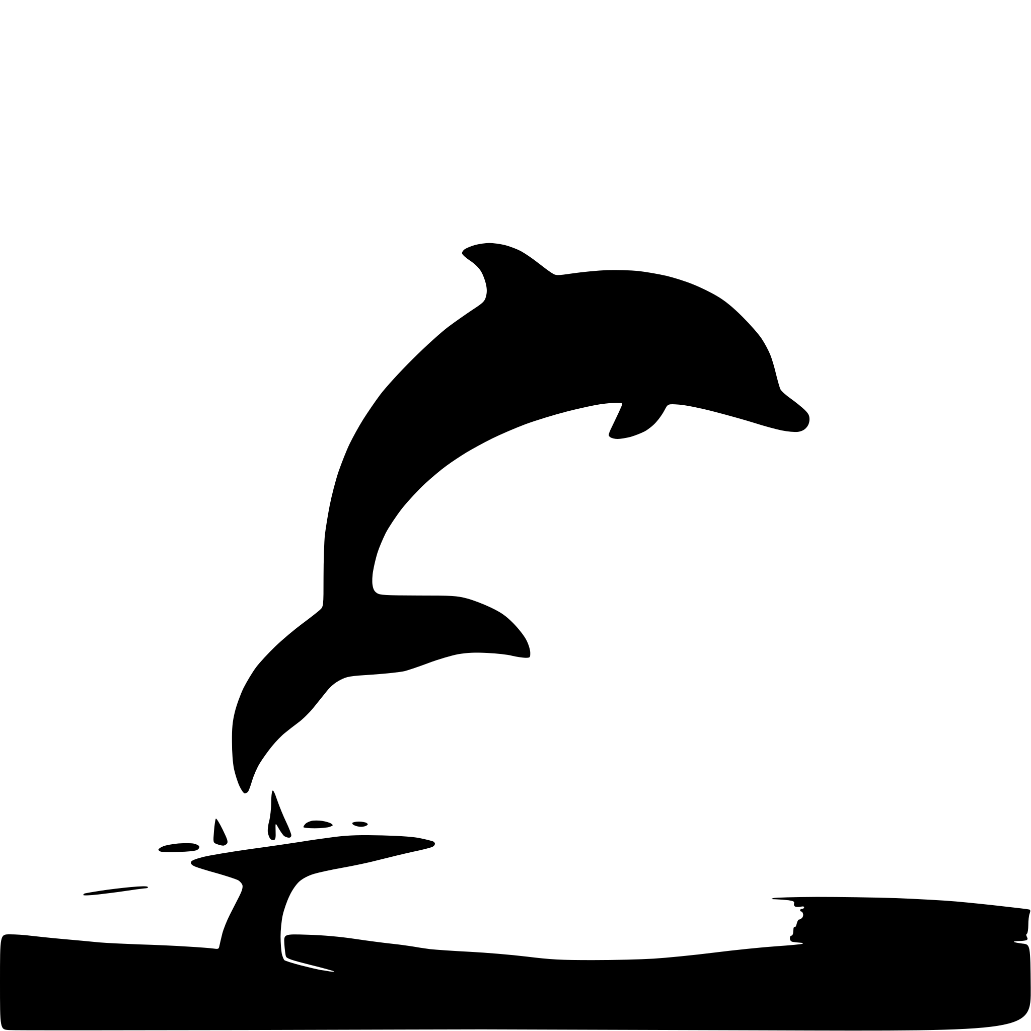 AI-generated SVG of 'dolphin jumping out of water'