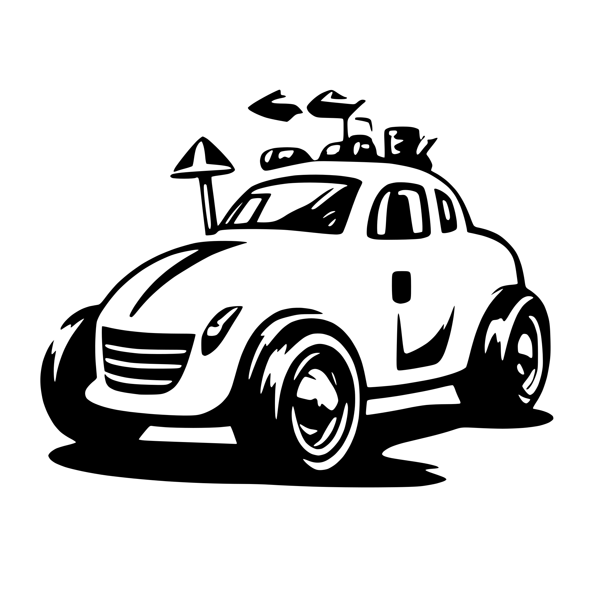 AI-generated SVG of 'create funny car'