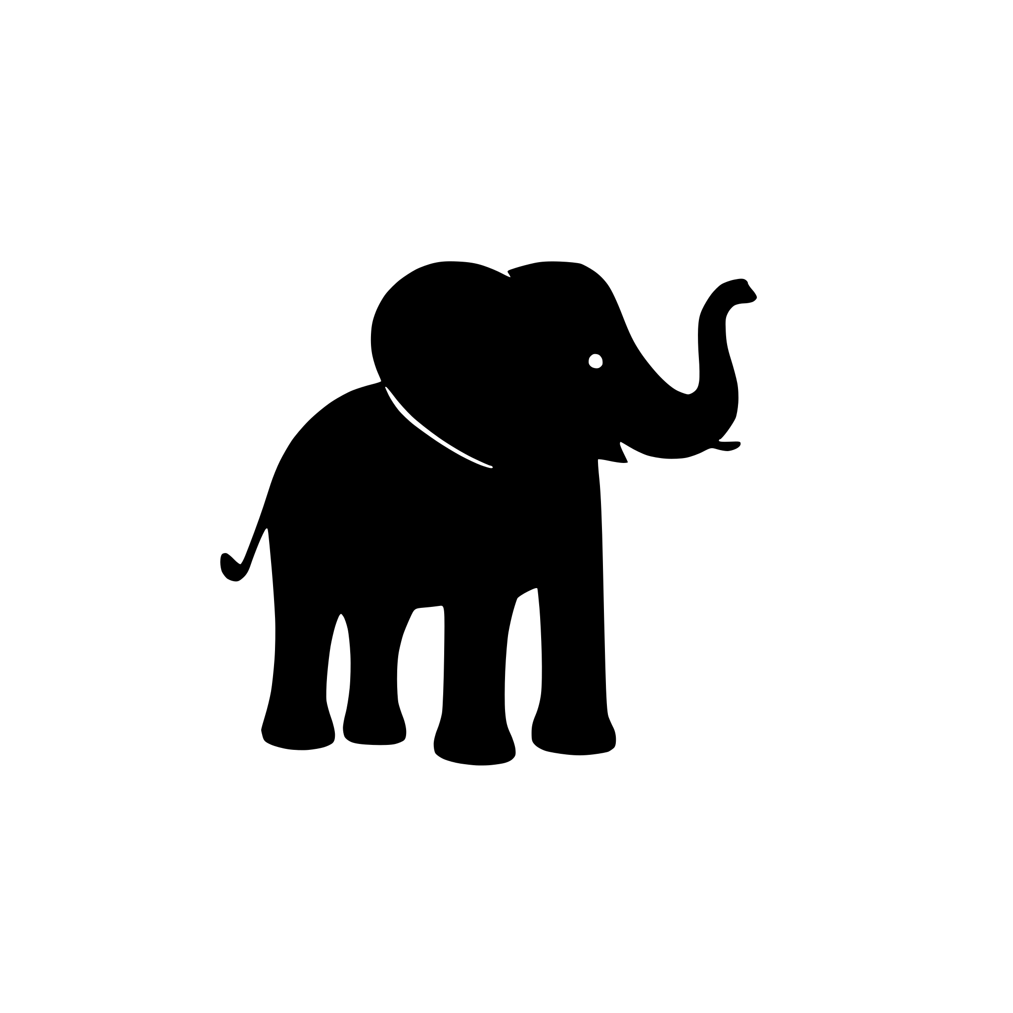 AI-generated SVG of a elephant