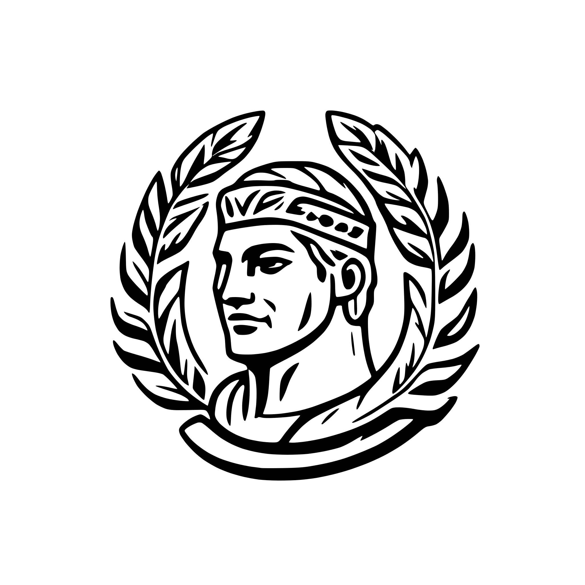 AI-generated SVG of a head of ancient roman emperor, with laurel wreath on head, no beard, clean, styllized, flat, logo, gold, frontal, en face, looking straight forward, neutral expression AI-generated SVG of a head of ancient roman emperor, with laurel wreath on head, no beard, clean, styllized, flat, logo, gold, frontal, en face, looking straight forward, neutral expression