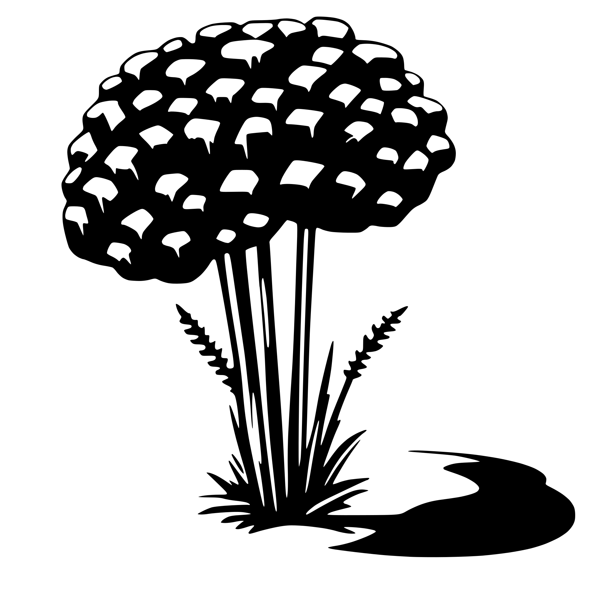 AI-generated SVG of 'chaotyczne punkty i linie'